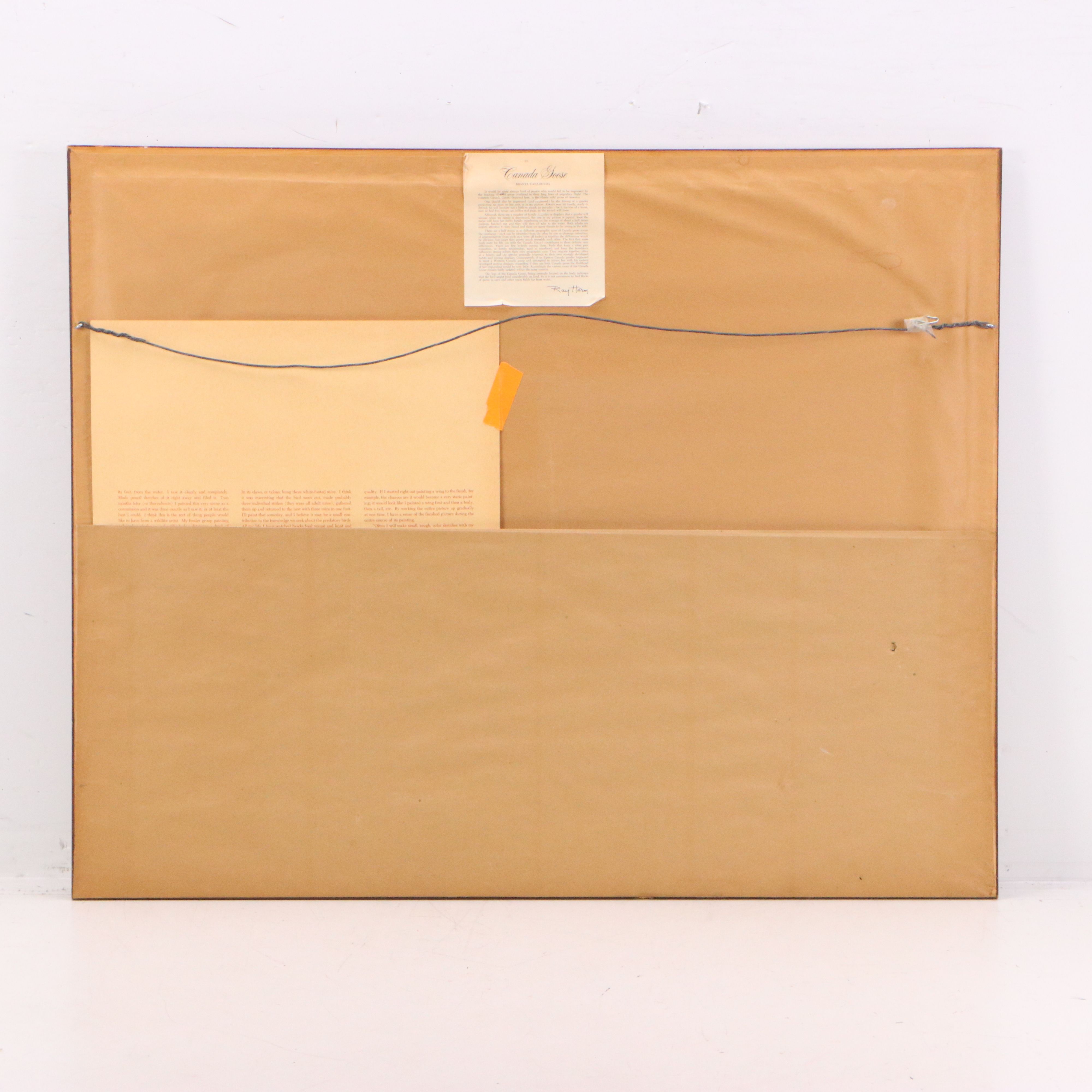 Ray Harm Offset Lithograph "Canada Goose"