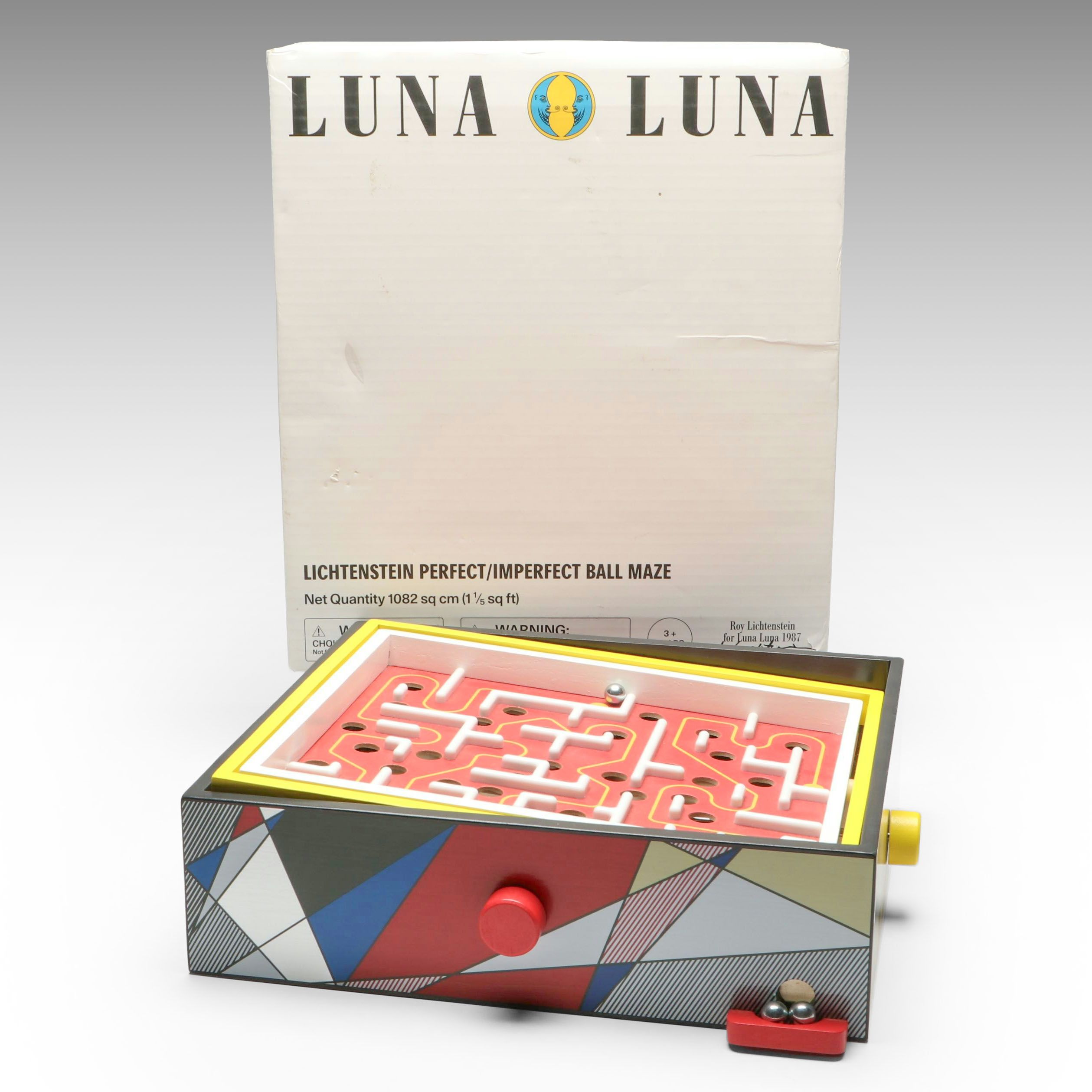 Roy Lichtenstein for Luna Luna Multicolor "Perfect/Imperfect" Ball Maze, 2024