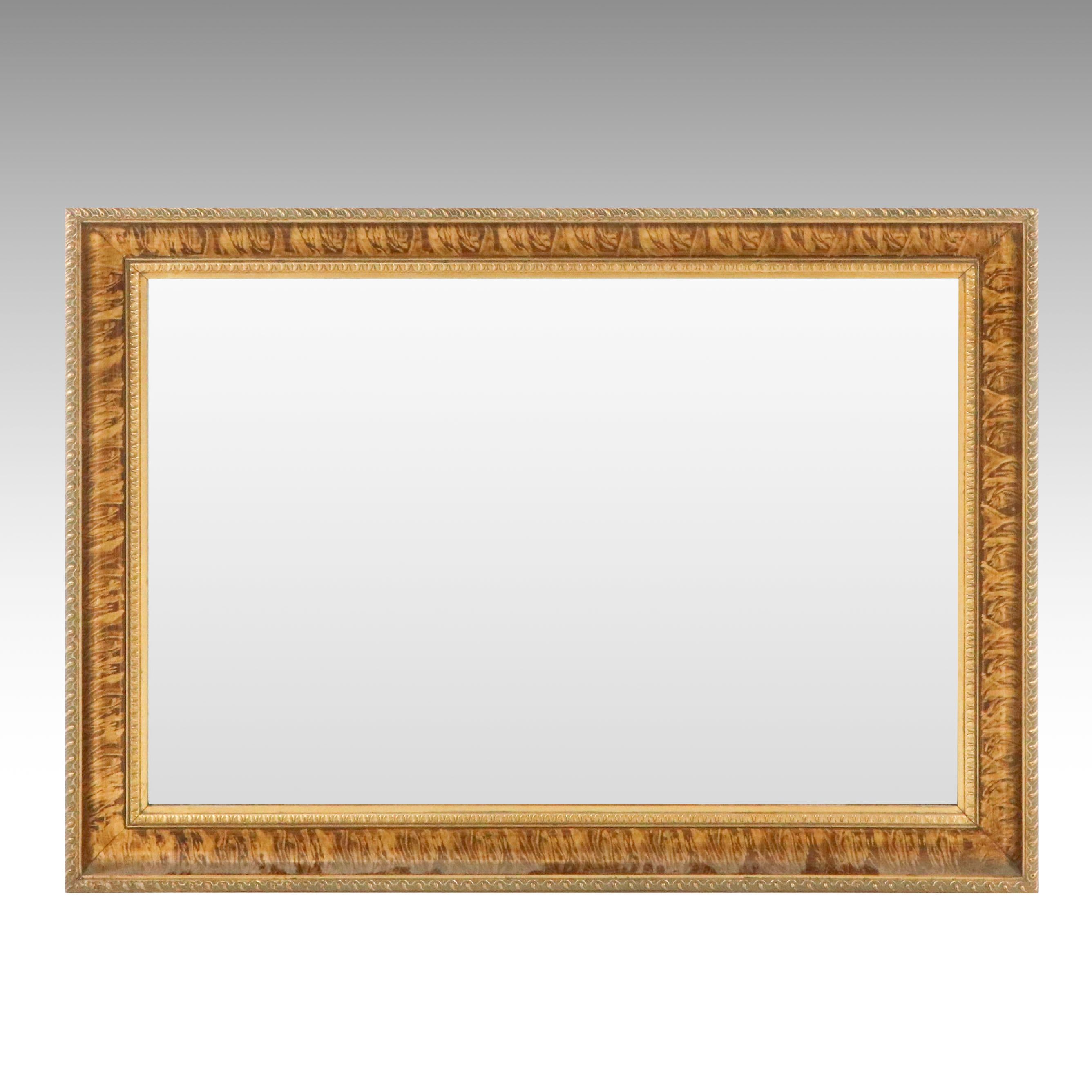 Neoclassical Style Giltwood Rectangular Wall Mirror, Mid to Late 20th Century