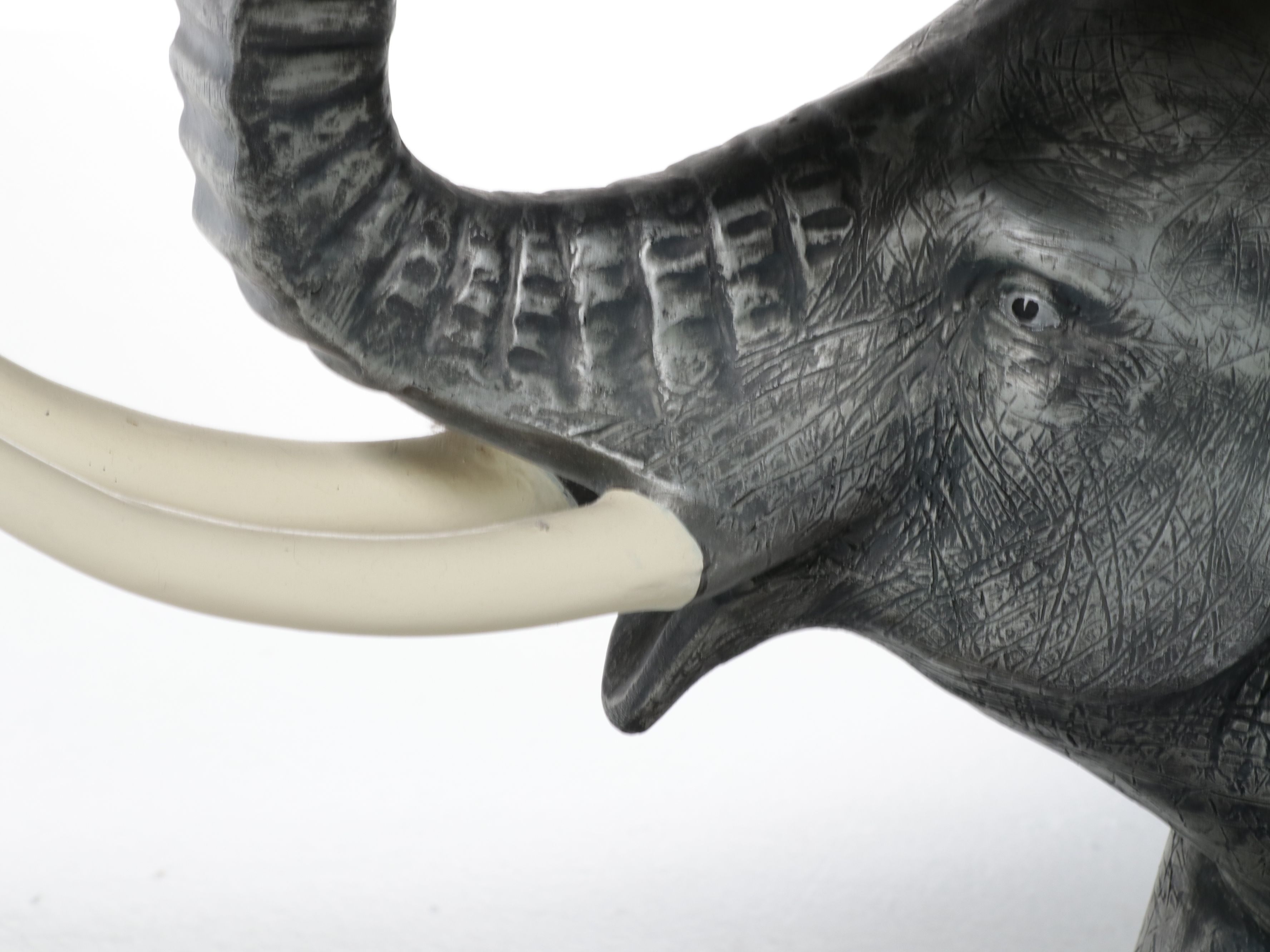 Modern Regency Style Figural Elephant Console and Mirror