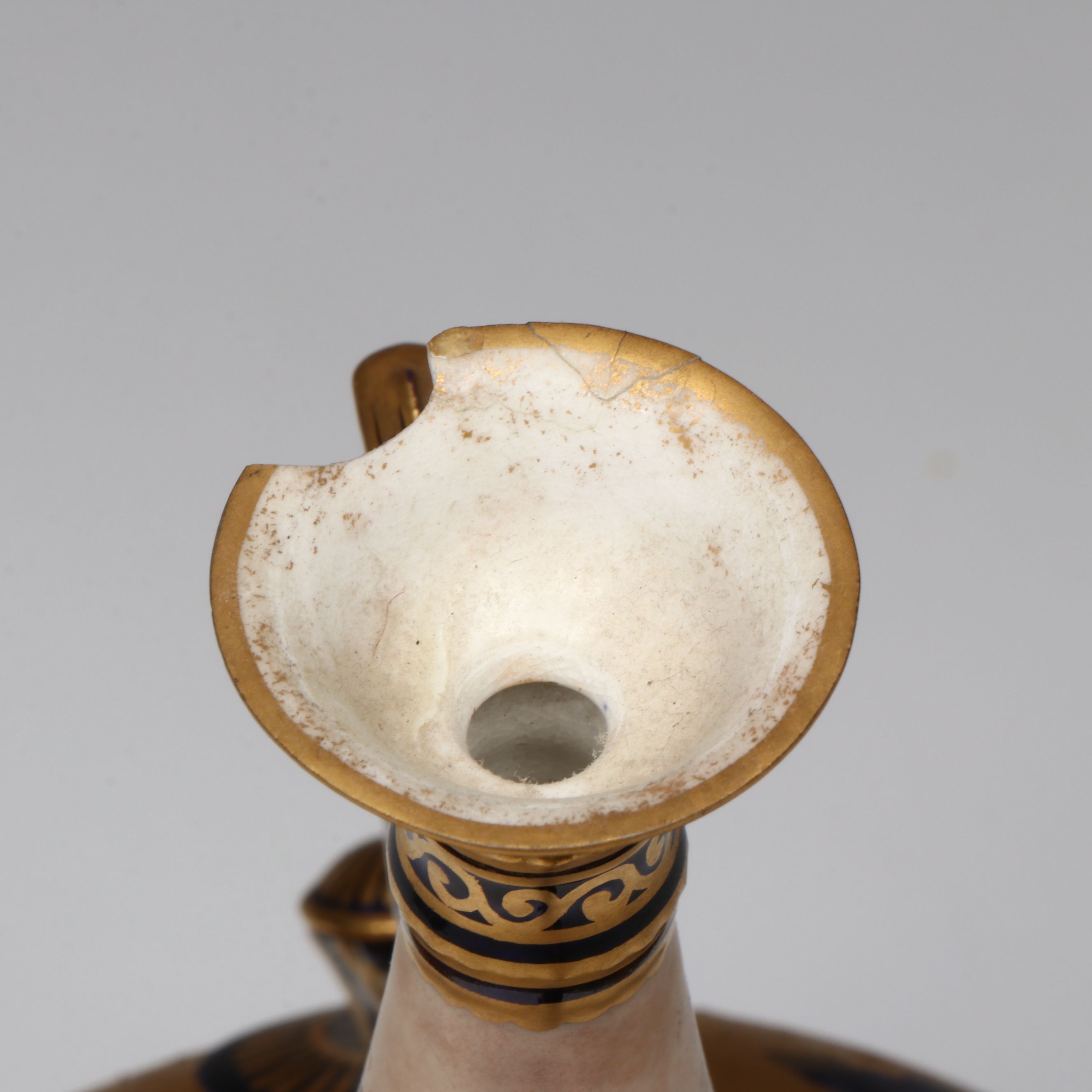 Royal Crown Derby Floral Gold Gilt Bone China Vase, 1889