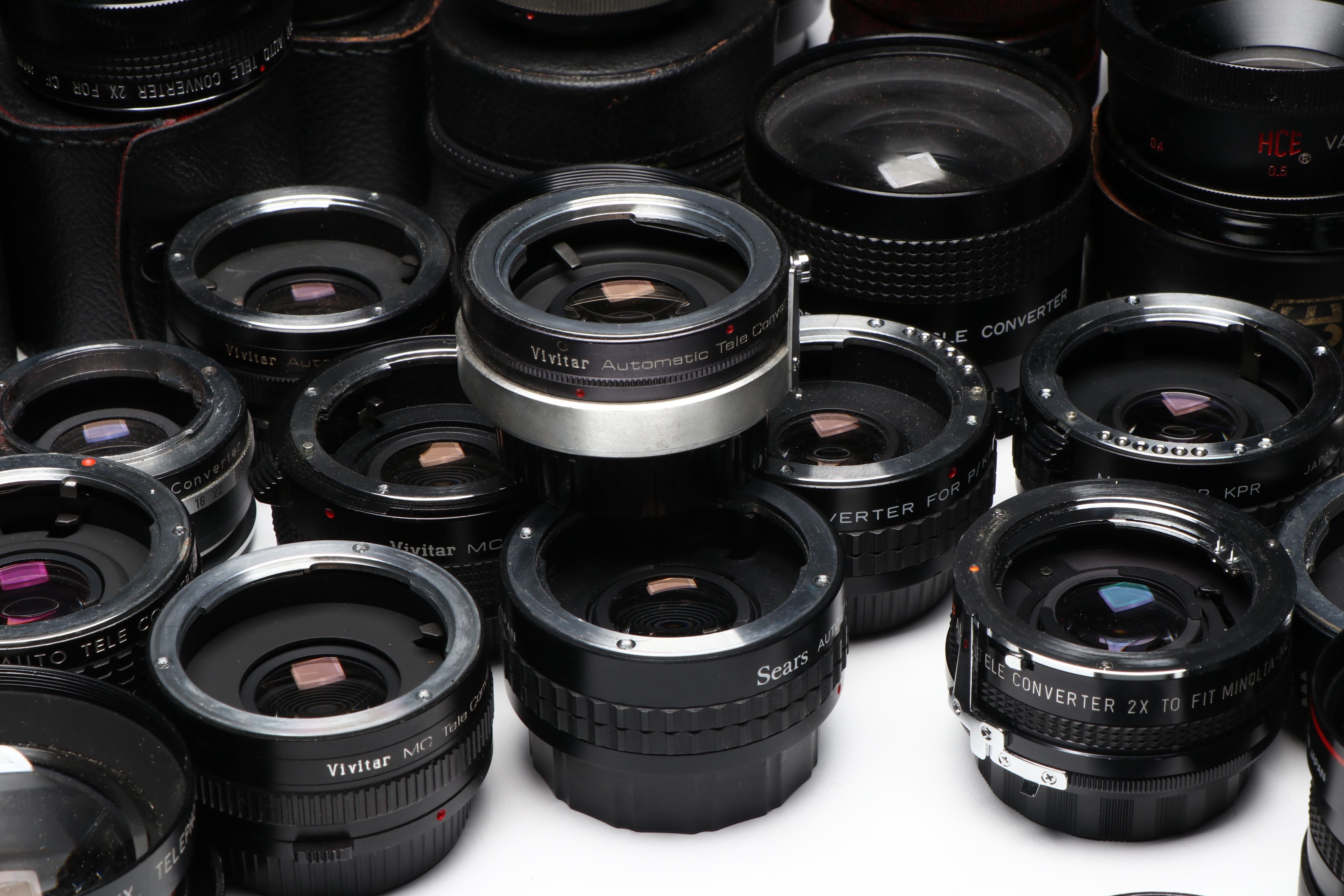 Minolta, Vivitar, Polaroid and More Camera Lenses, Late  20th/Early 21st C.