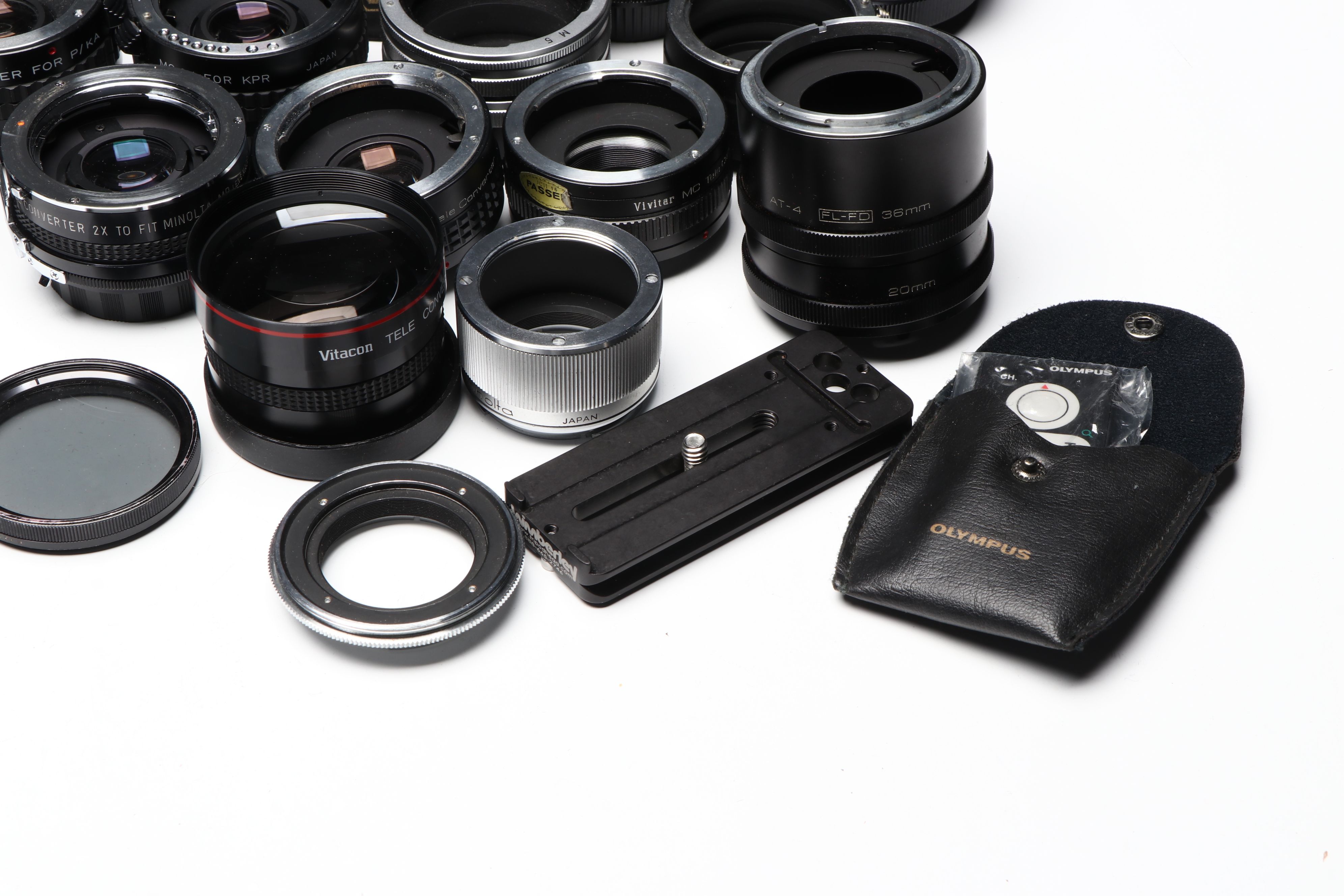 Minolta, Vivitar, Polaroid and More Camera Lenses, Late  20th/Early 21st C.