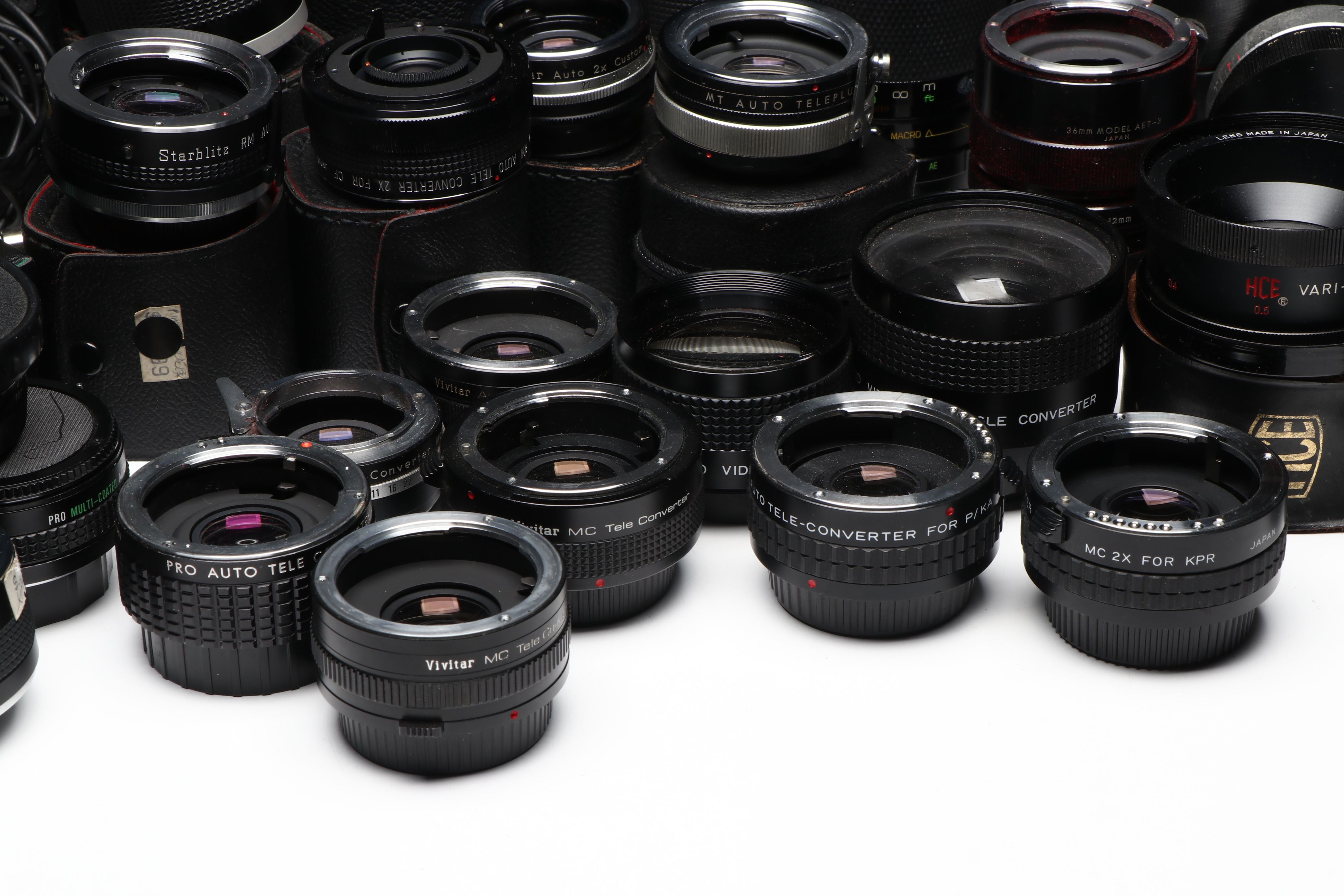 Minolta, Vivitar, Polaroid and More Camera Lenses, Late  20th/Early 21st C.