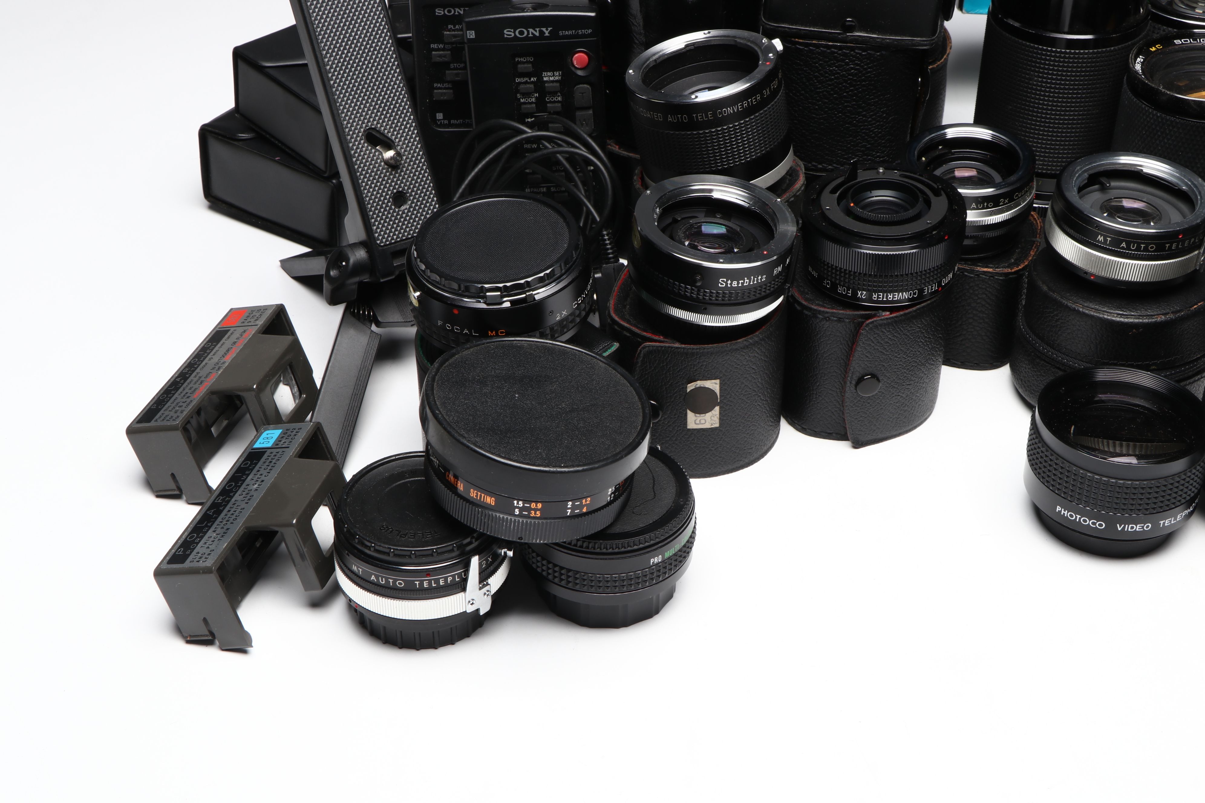 Minolta, Vivitar, Polaroid and More Camera Lenses, Late  20th/Early 21st C.