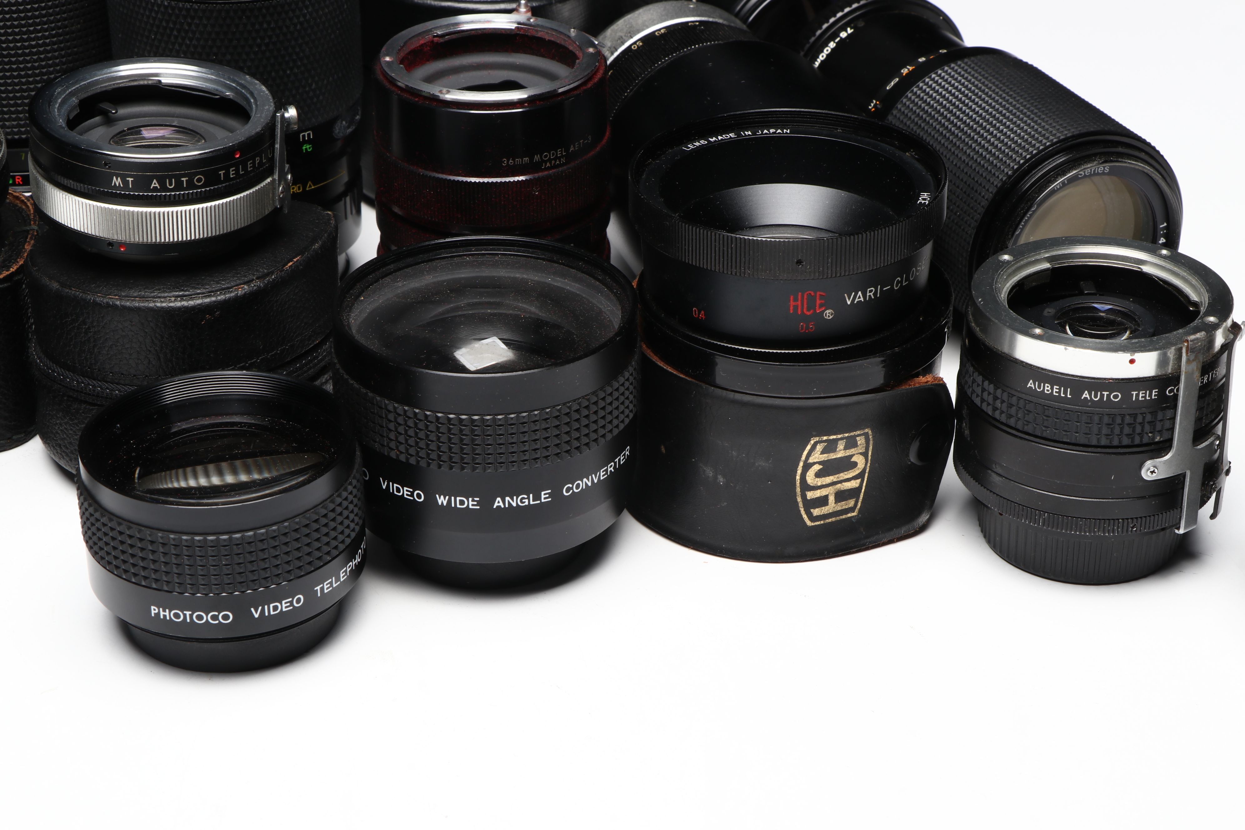 Minolta, Vivitar, Polaroid and More Camera Lenses, Late  20th/Early 21st C.