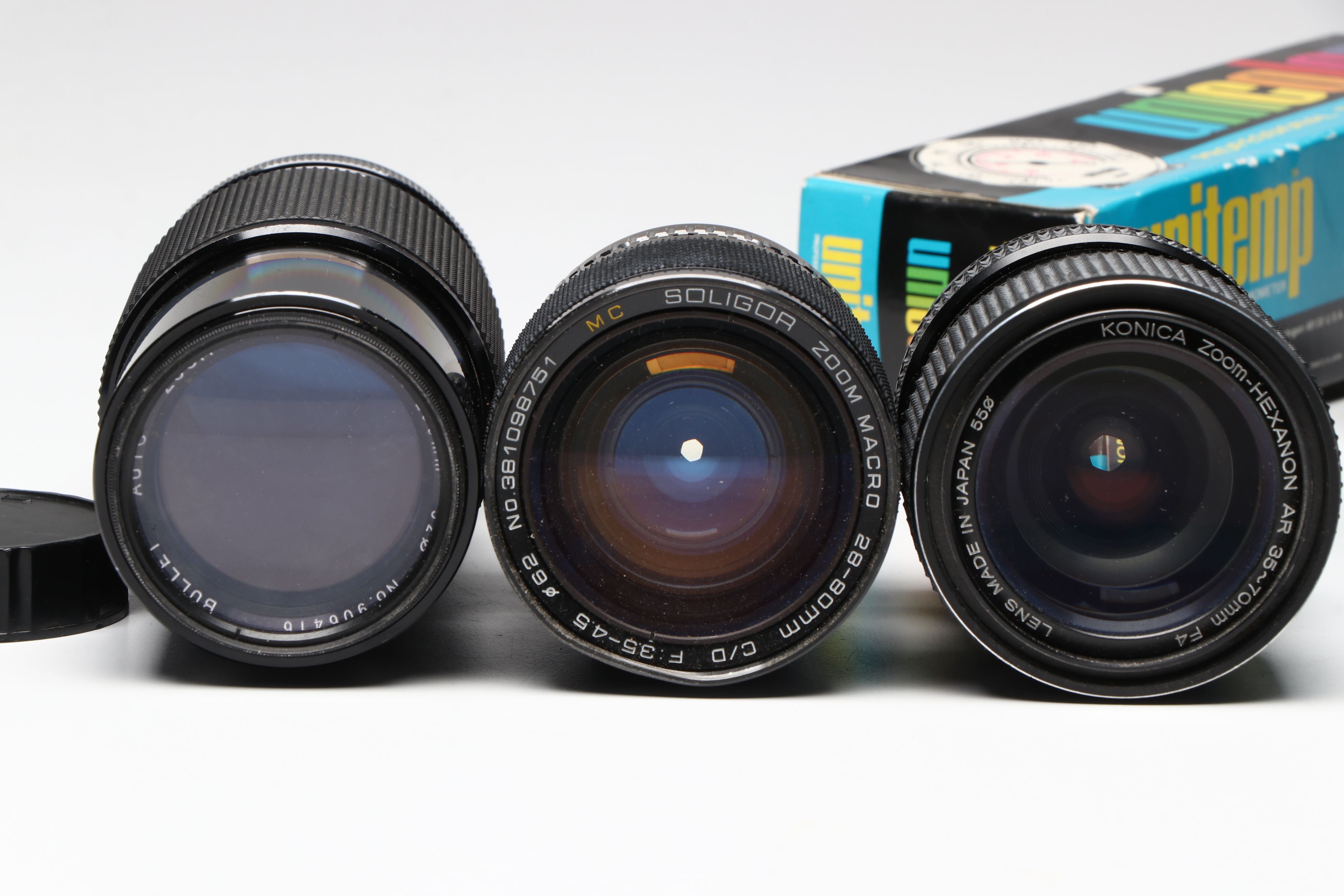 Minolta, Vivitar, Polaroid and More Camera Lenses, Late  20th/Early 21st C.