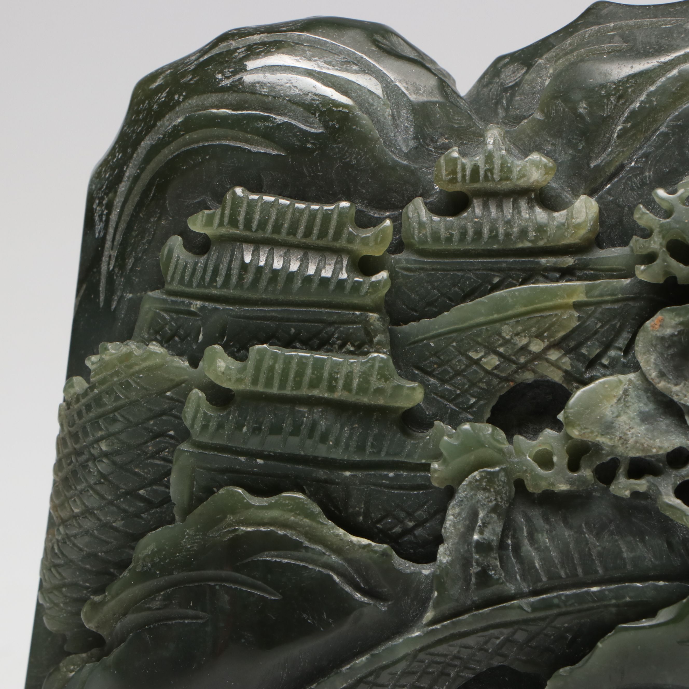 Chinese Pictorial Carved Nephrite