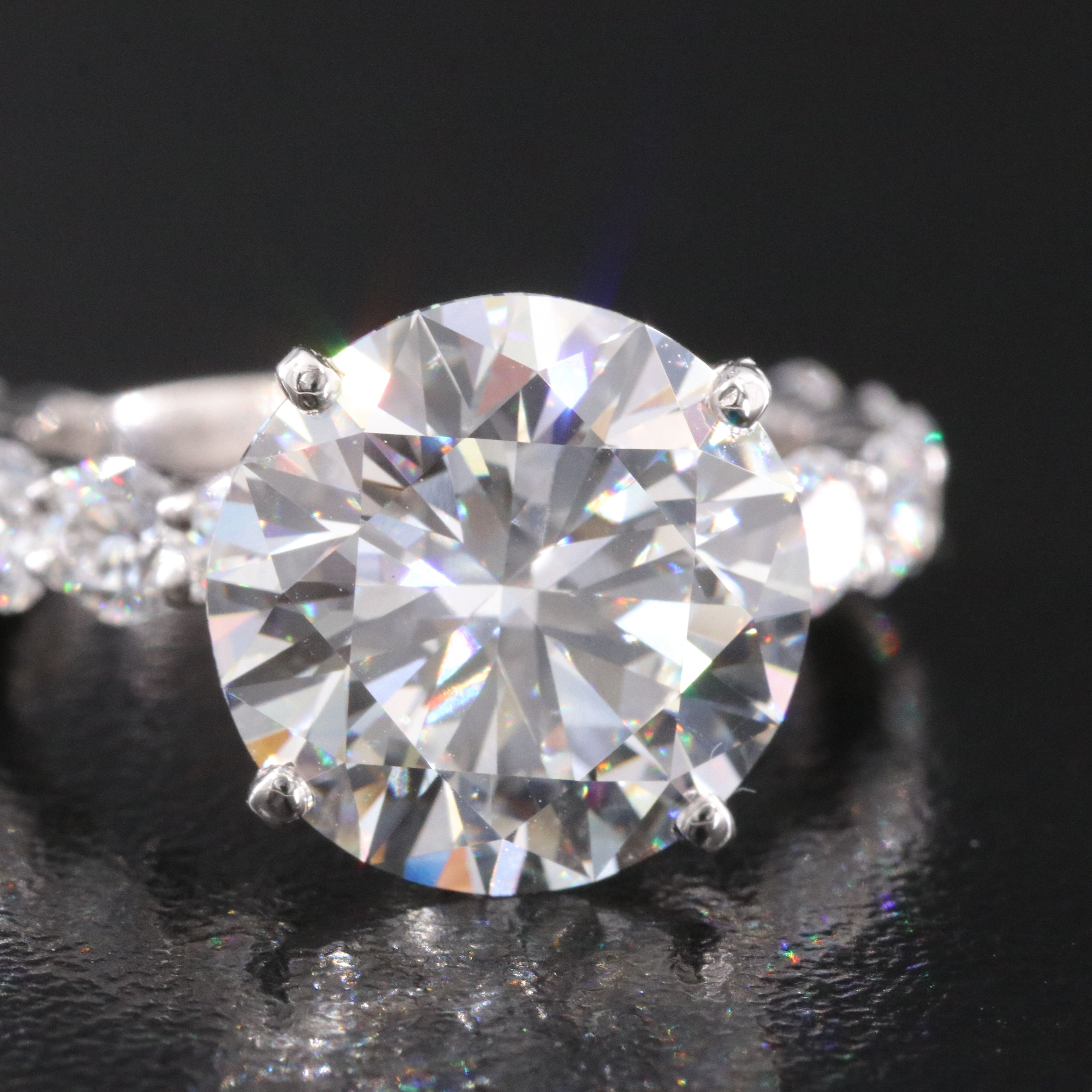 14K 11.31 CTW Lab Grown Diamond Ring Set with IGI Report