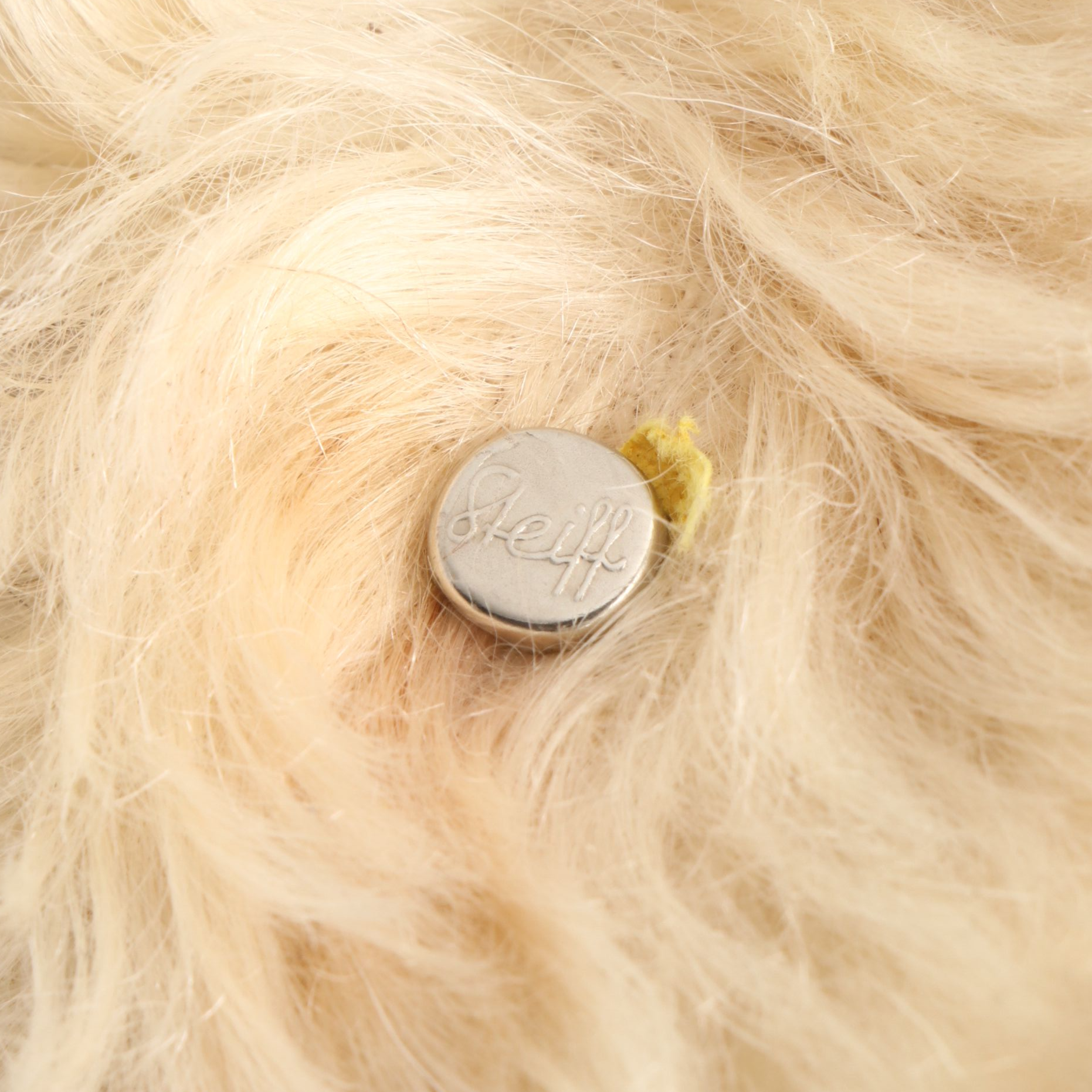 Steiff Mohair Plush Reclining Lion Cub, Mid-20th Century