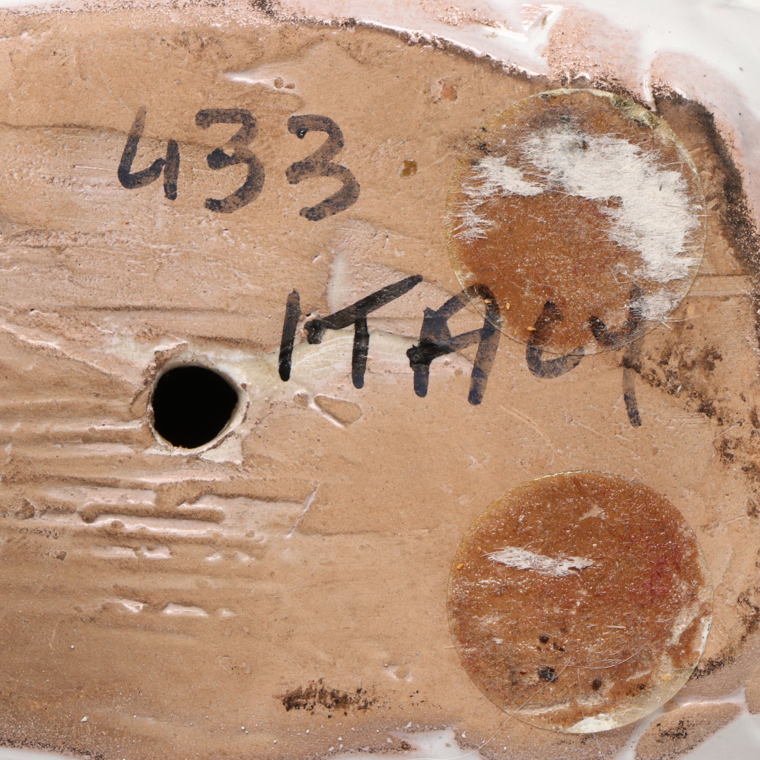 Italian Ceramic Dove Figure with Rosenthal Porcelain and Other Metal Vase