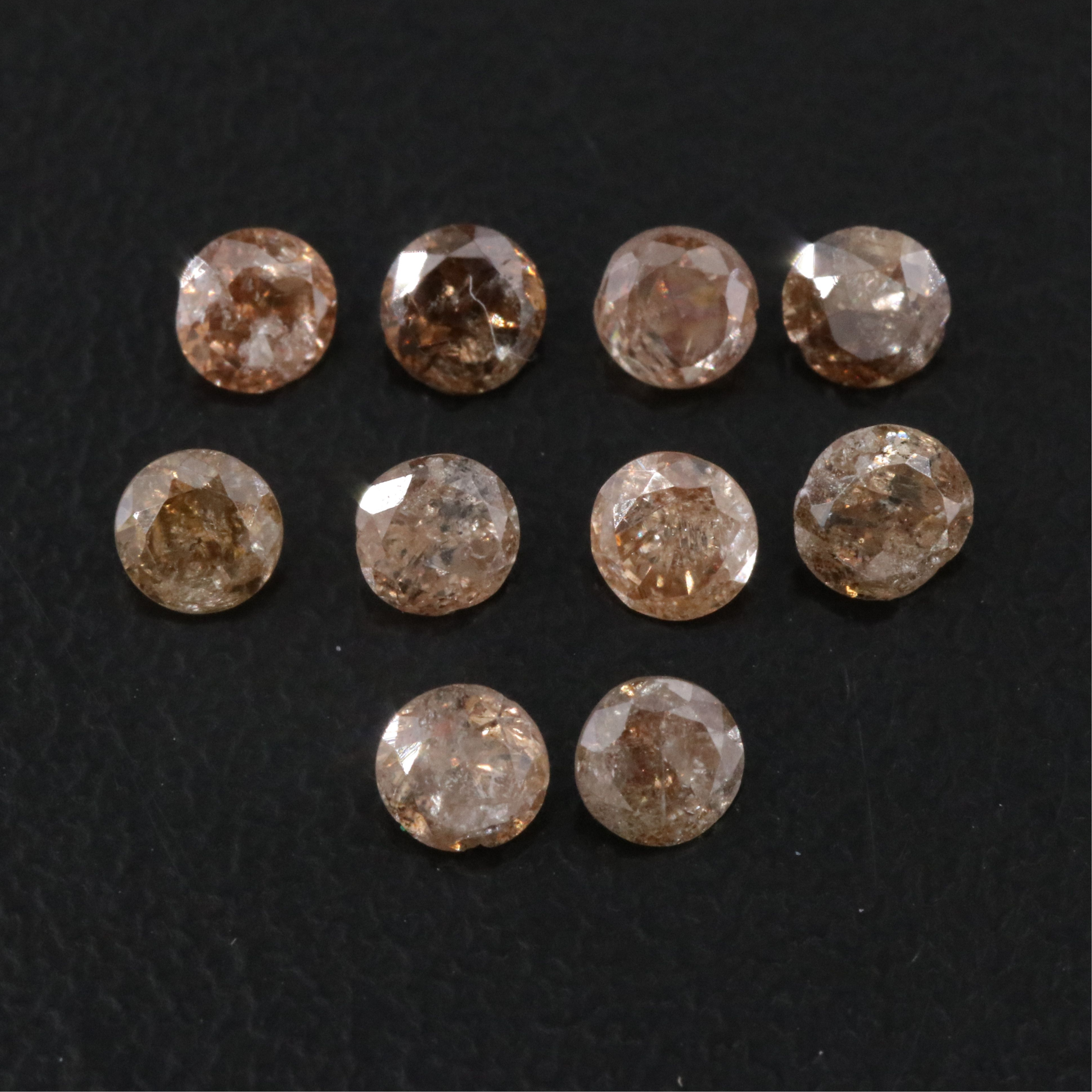 Loose 1.26 CTW Diamond Lot Including Fancy Brown