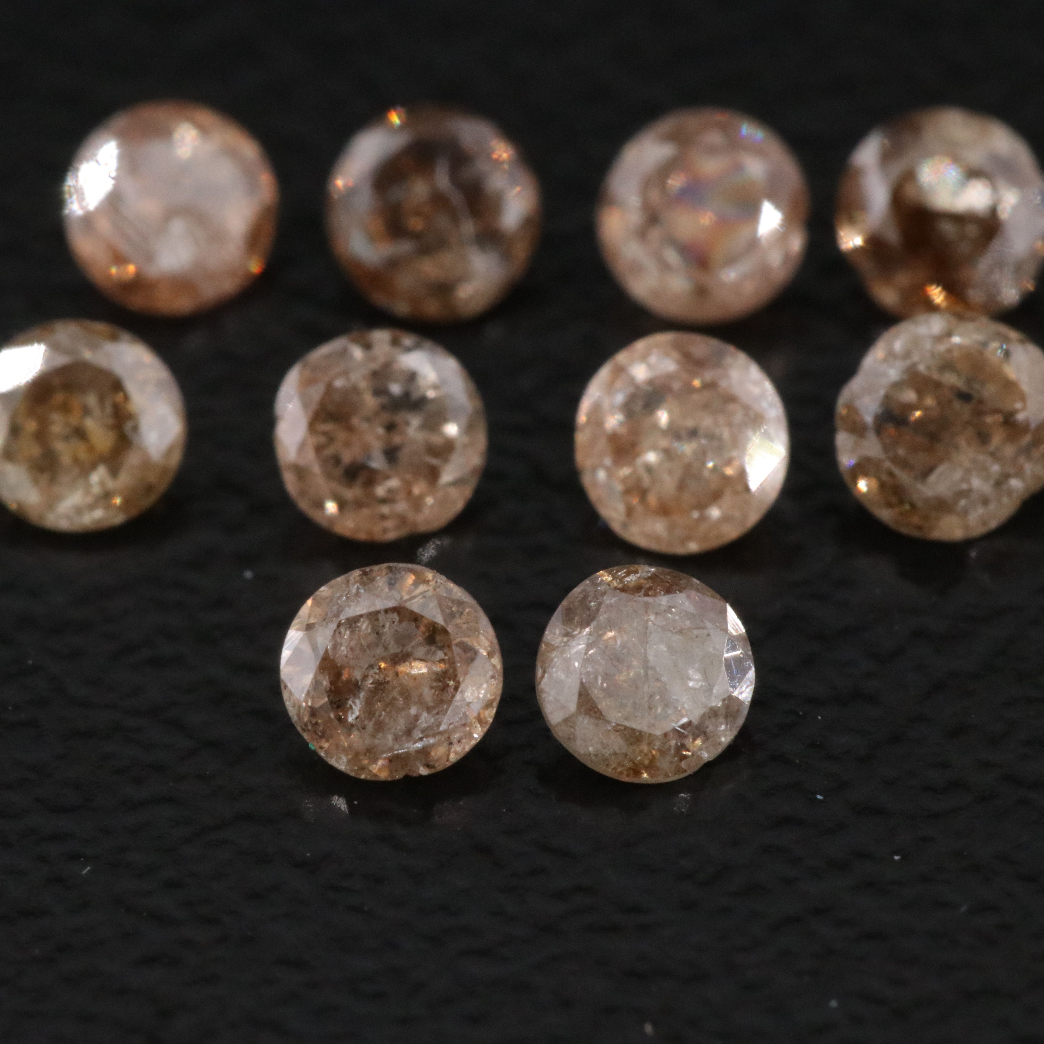 Loose 1.26 CTW Diamond Lot Including Fancy Brown