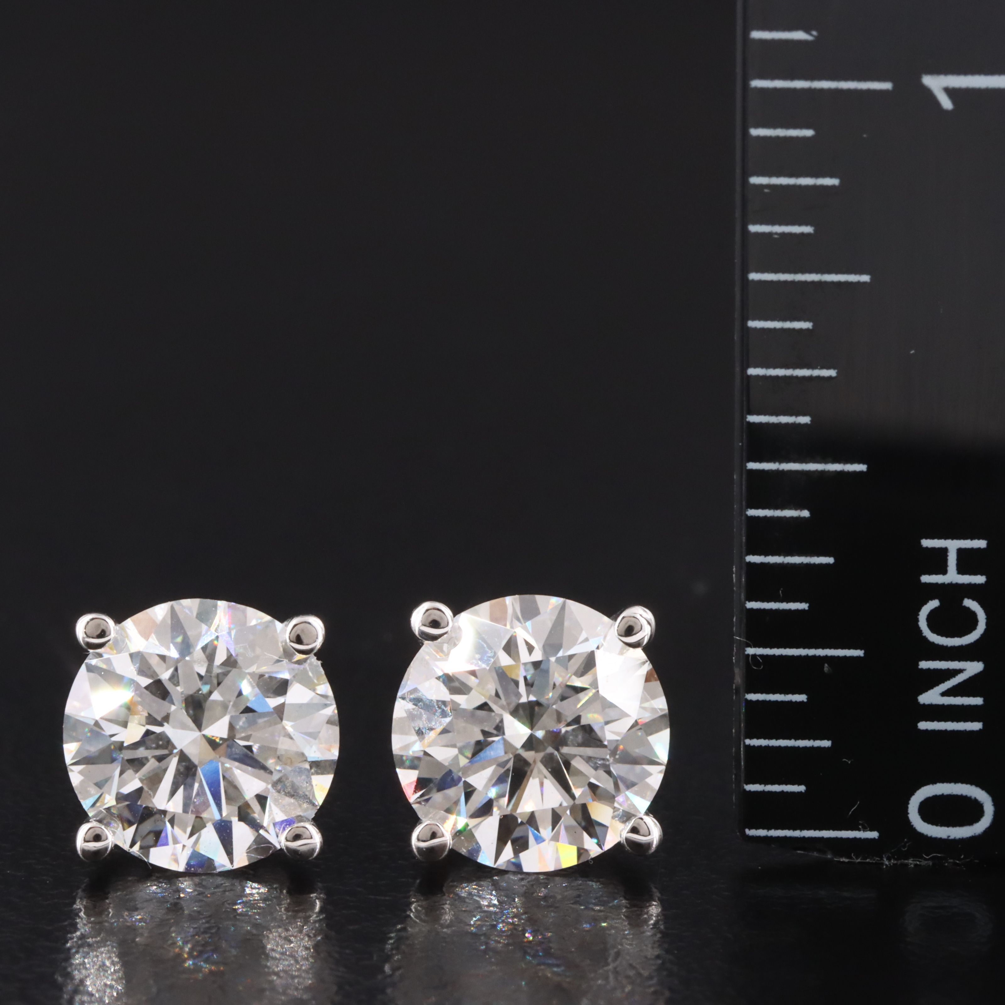 14K 5.10 CTW Lab Grown Diamond Stud Earrings
