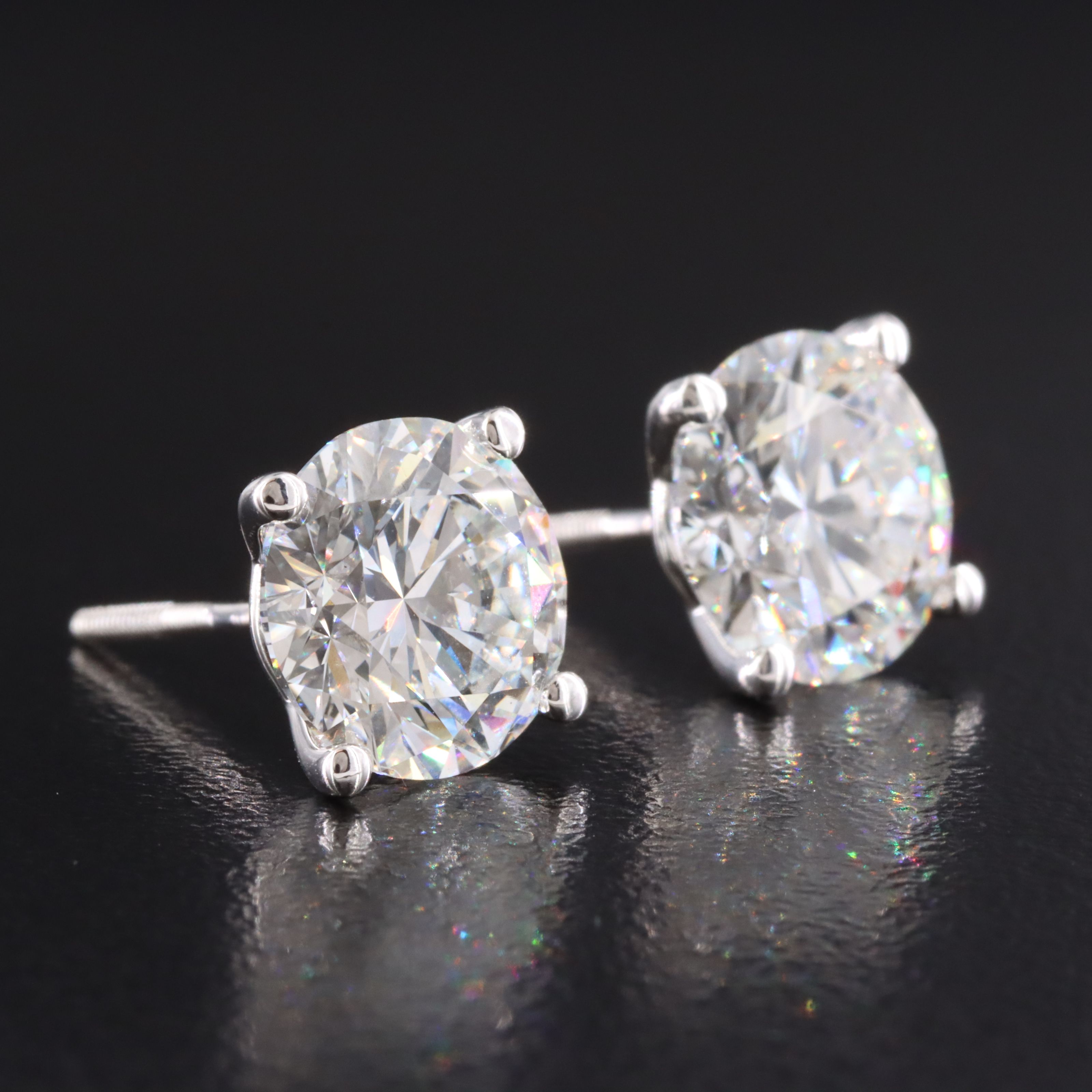 14K 5.10 CTW Lab Grown Diamond Stud Earrings