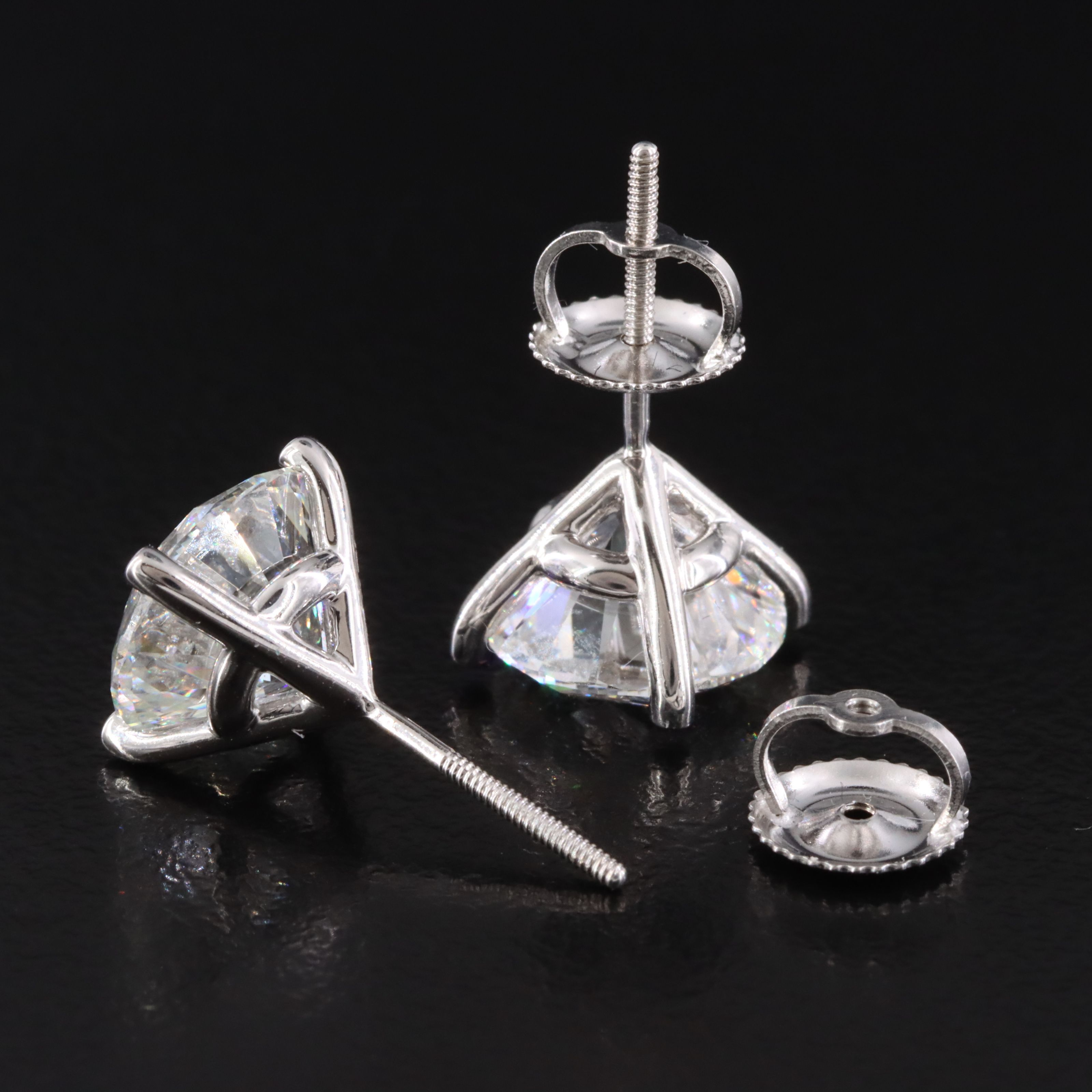 14K 5.10 CTW Lab Grown Diamond Stud Earrings