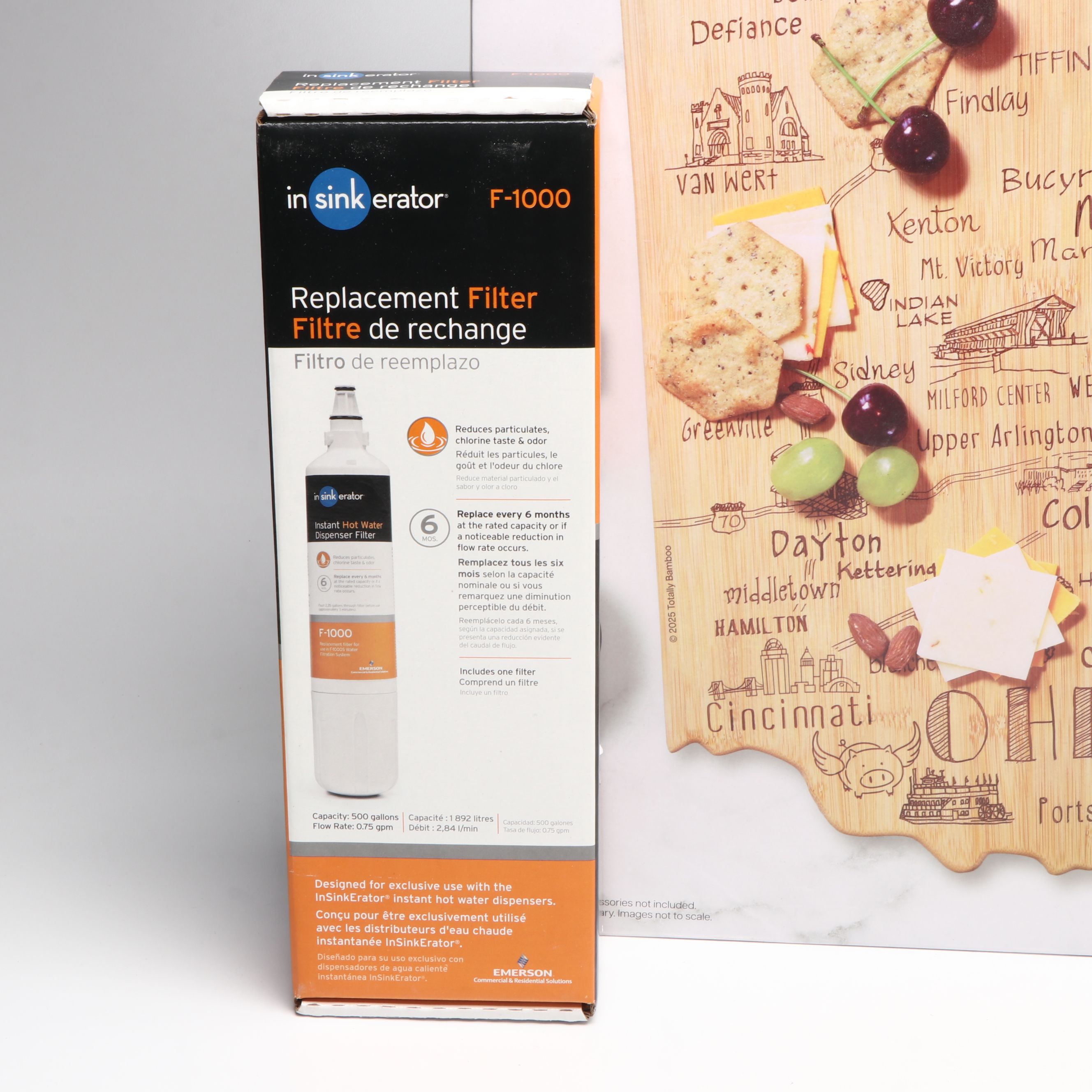 Ohio-Shaped Bamboo Grazing Board with Wüsthof Cutlery, Other Kitchen Tools