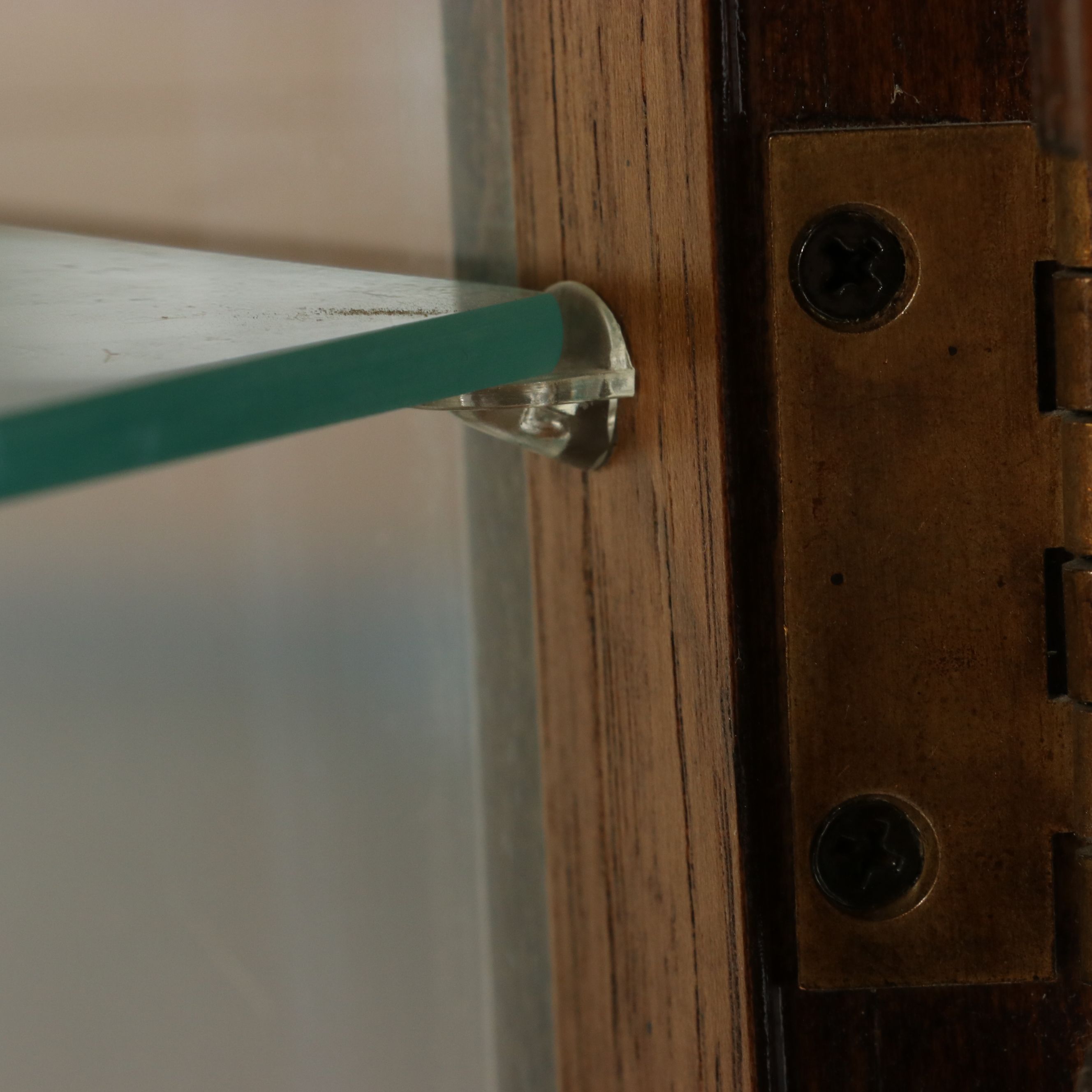 Pair of Traditional Style Illuminated Display Cabinets