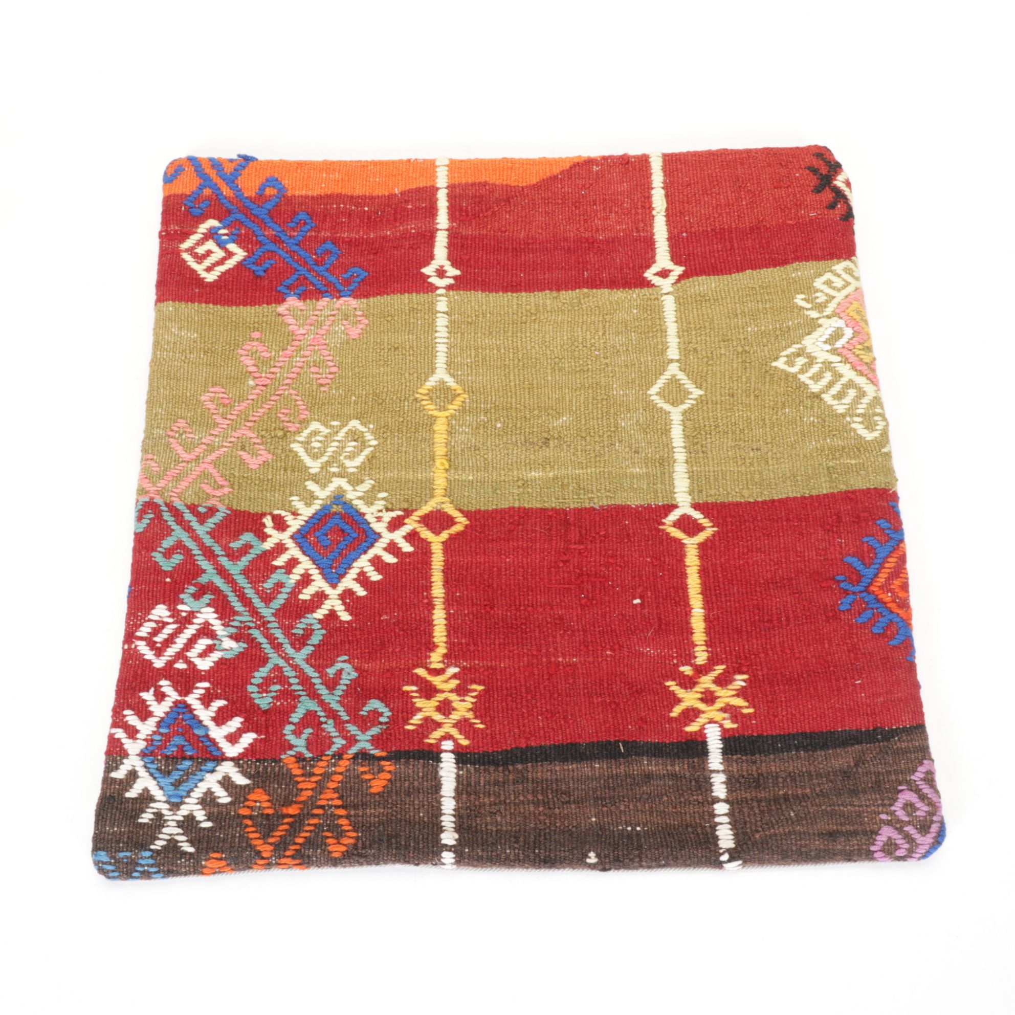 Hand-Pieced Kilim Rug Remnant Pillow Covers