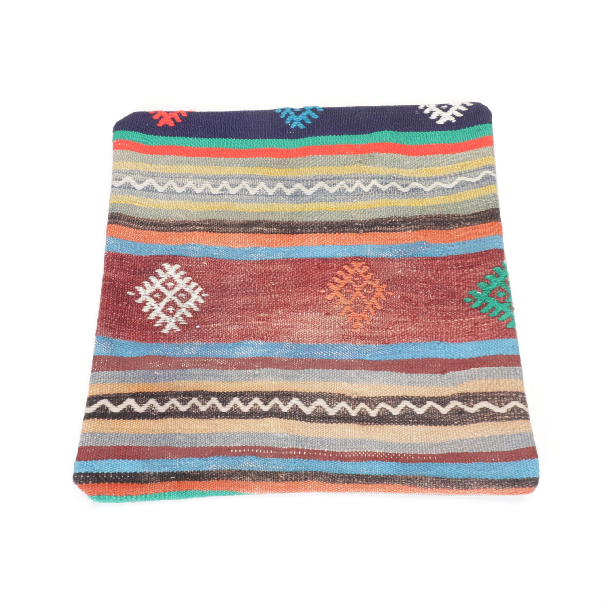 Hand-Pieced Kilim Rug Remnant Pillow Covers