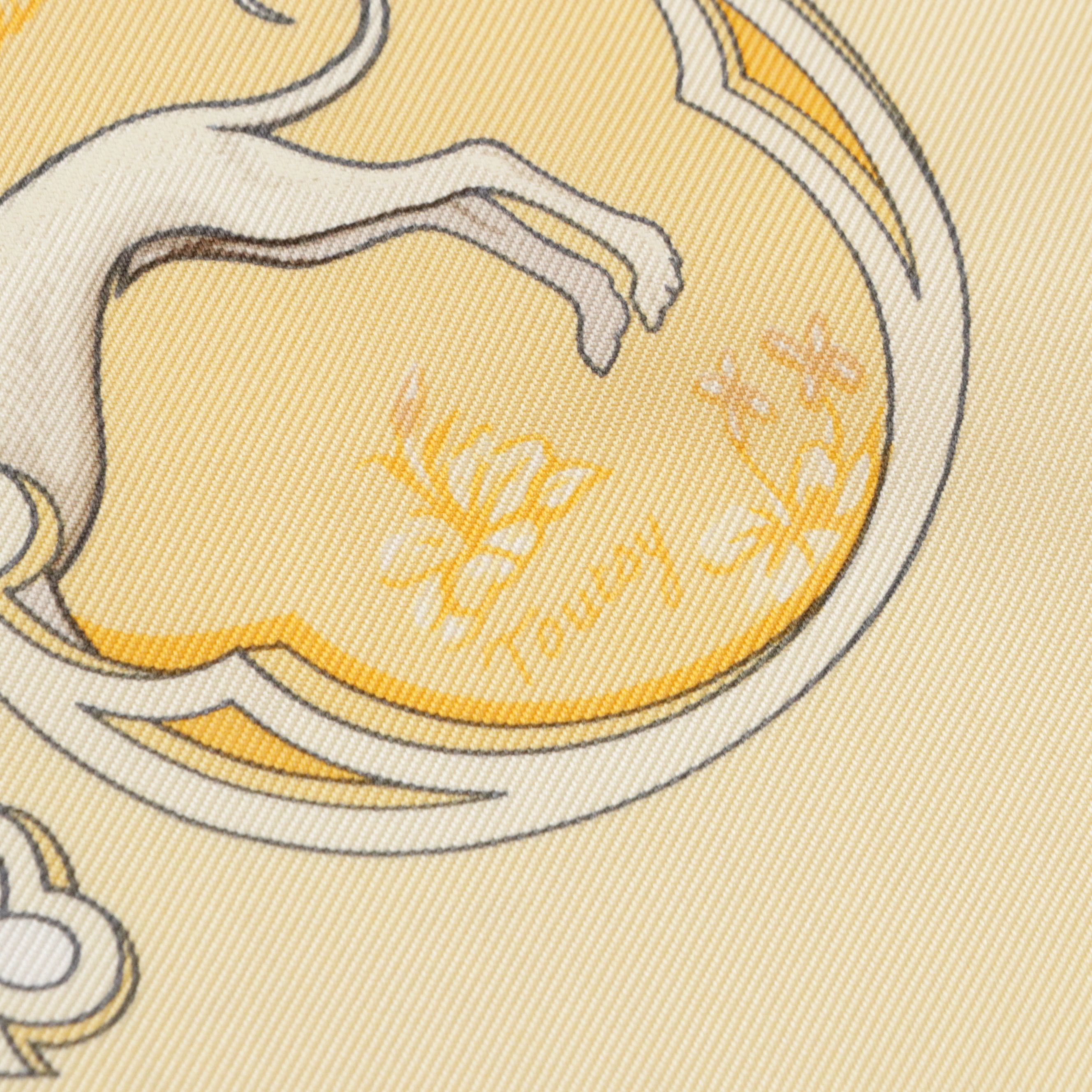 Hermès "La Vie à Cheval" Scarf 90 in Silk Twill