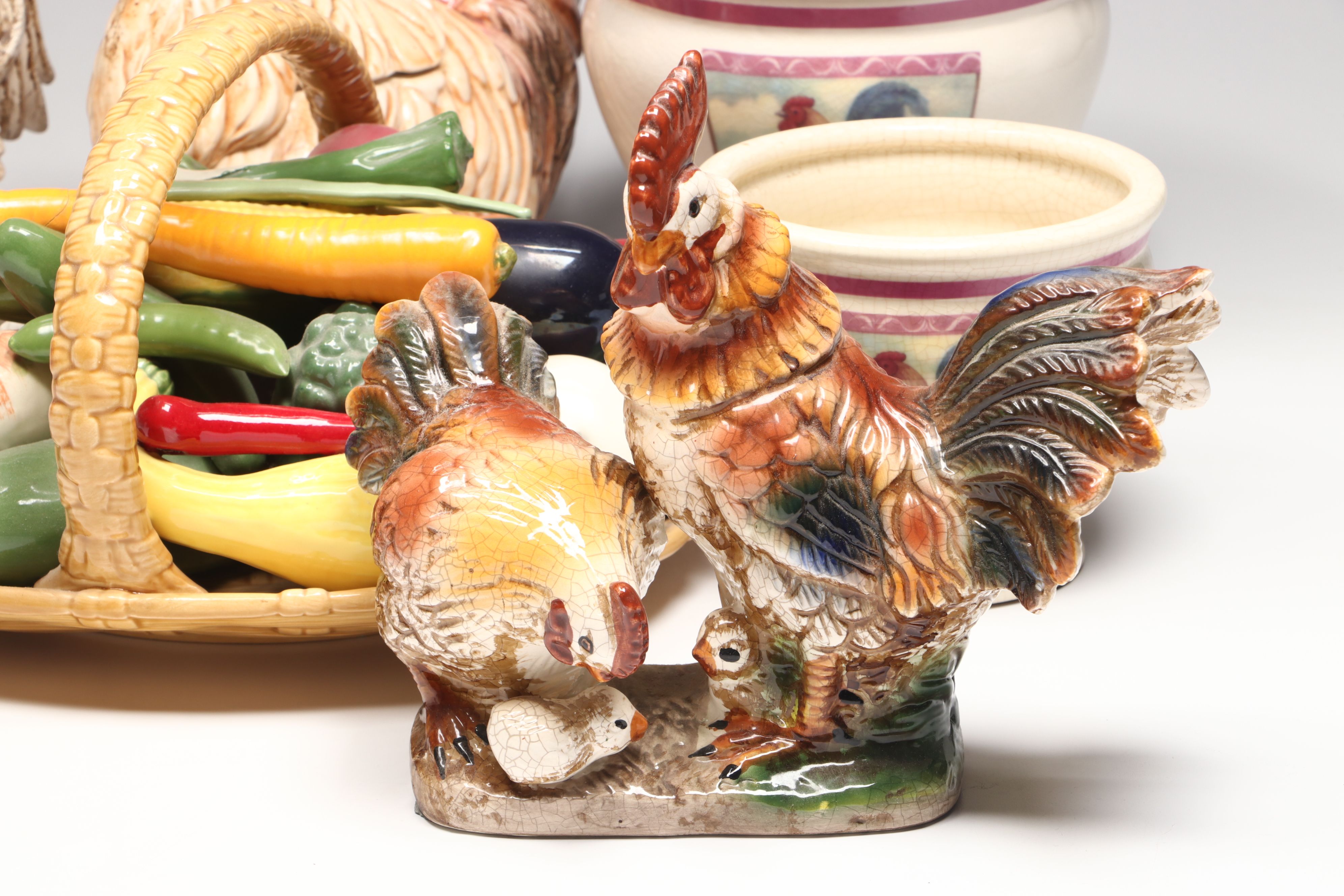 AMC-NY Cookie Jar, Ceramic Vegetable Basket and More Farmhouse Décor