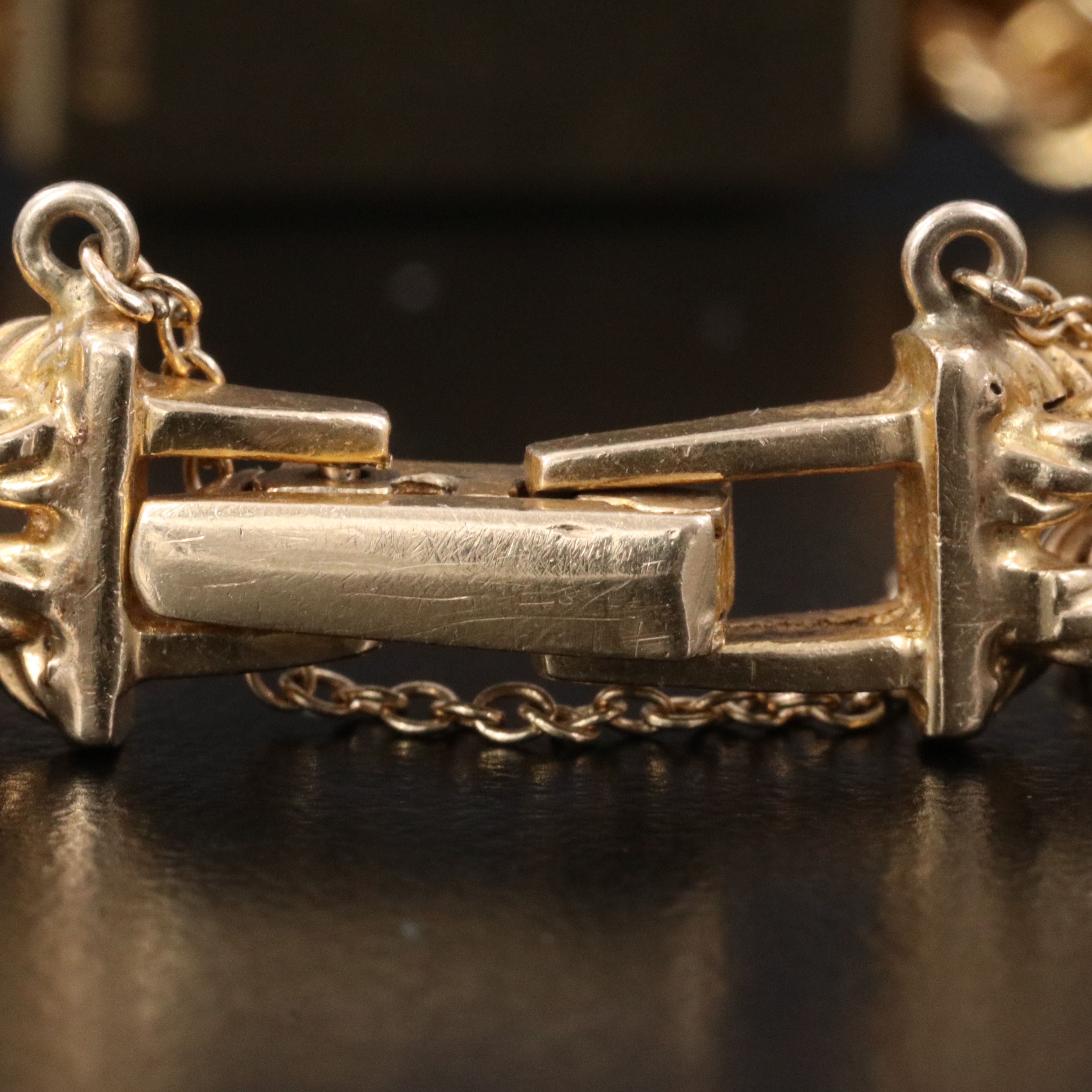 14K Cordova Garnet Hidden Dial Swiss Stem Wind Watch