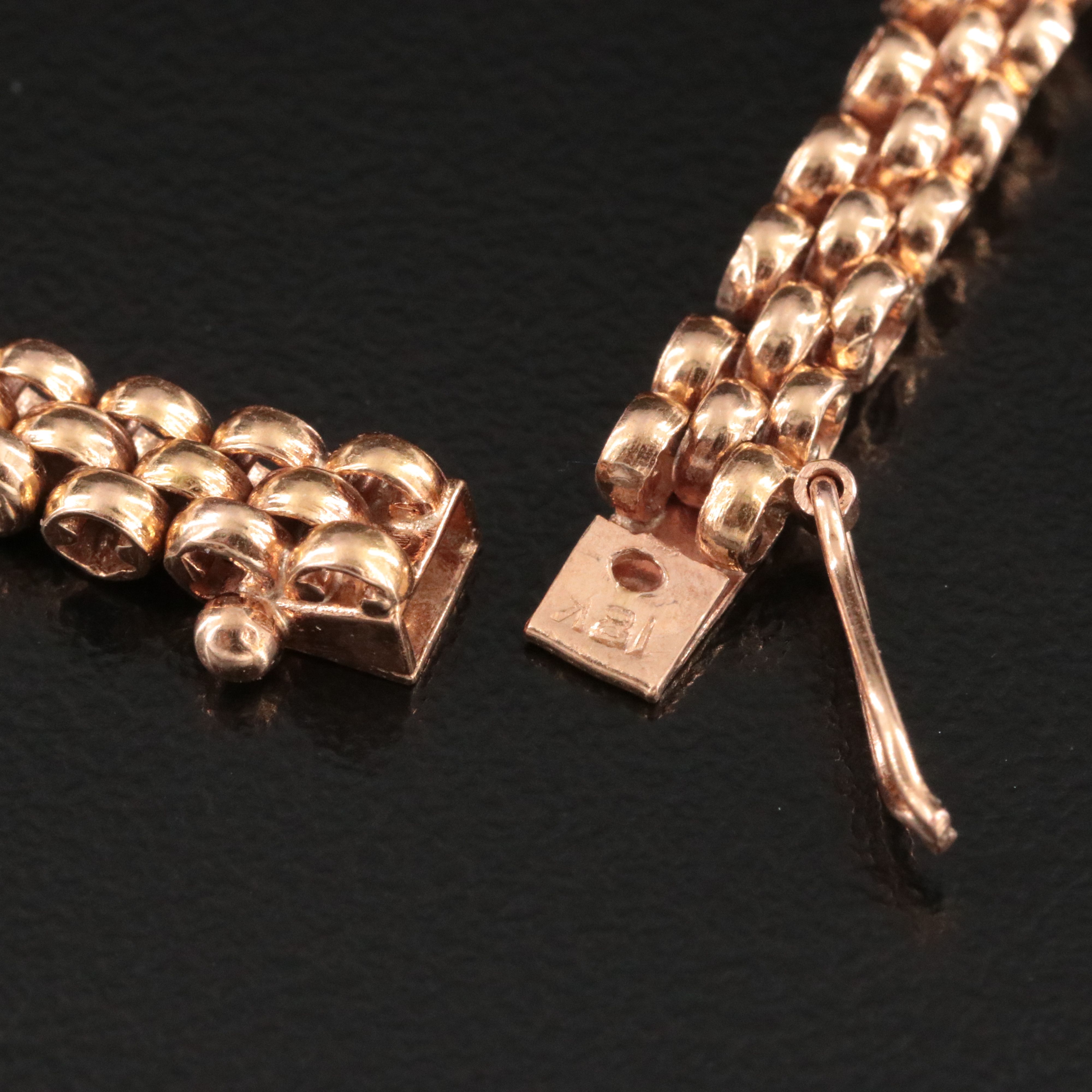 18K Amethyst, Tourmaline, Aquamarine, Citrine and Peridot Bracelet