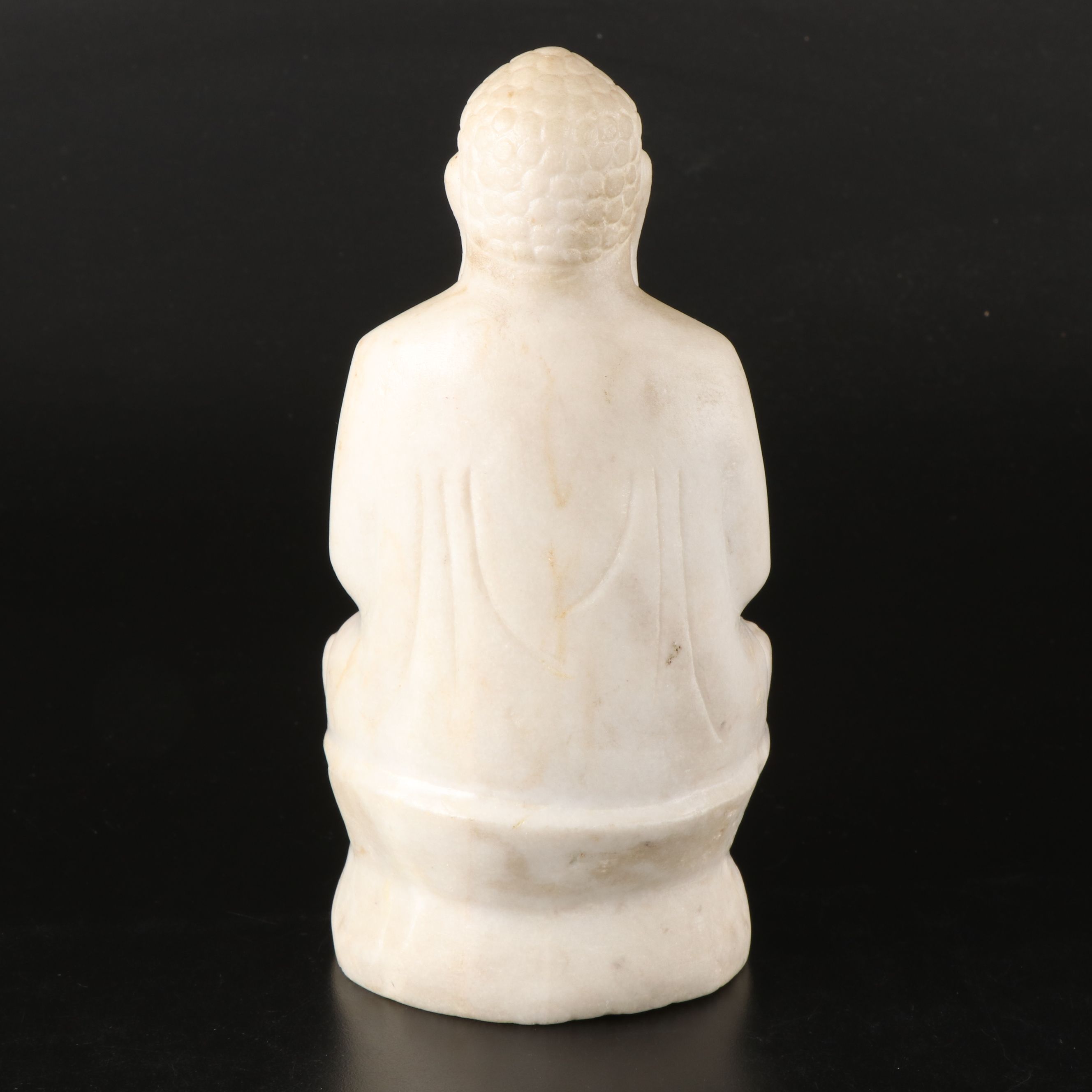 Chinese Hand-Carved Marble Buddha