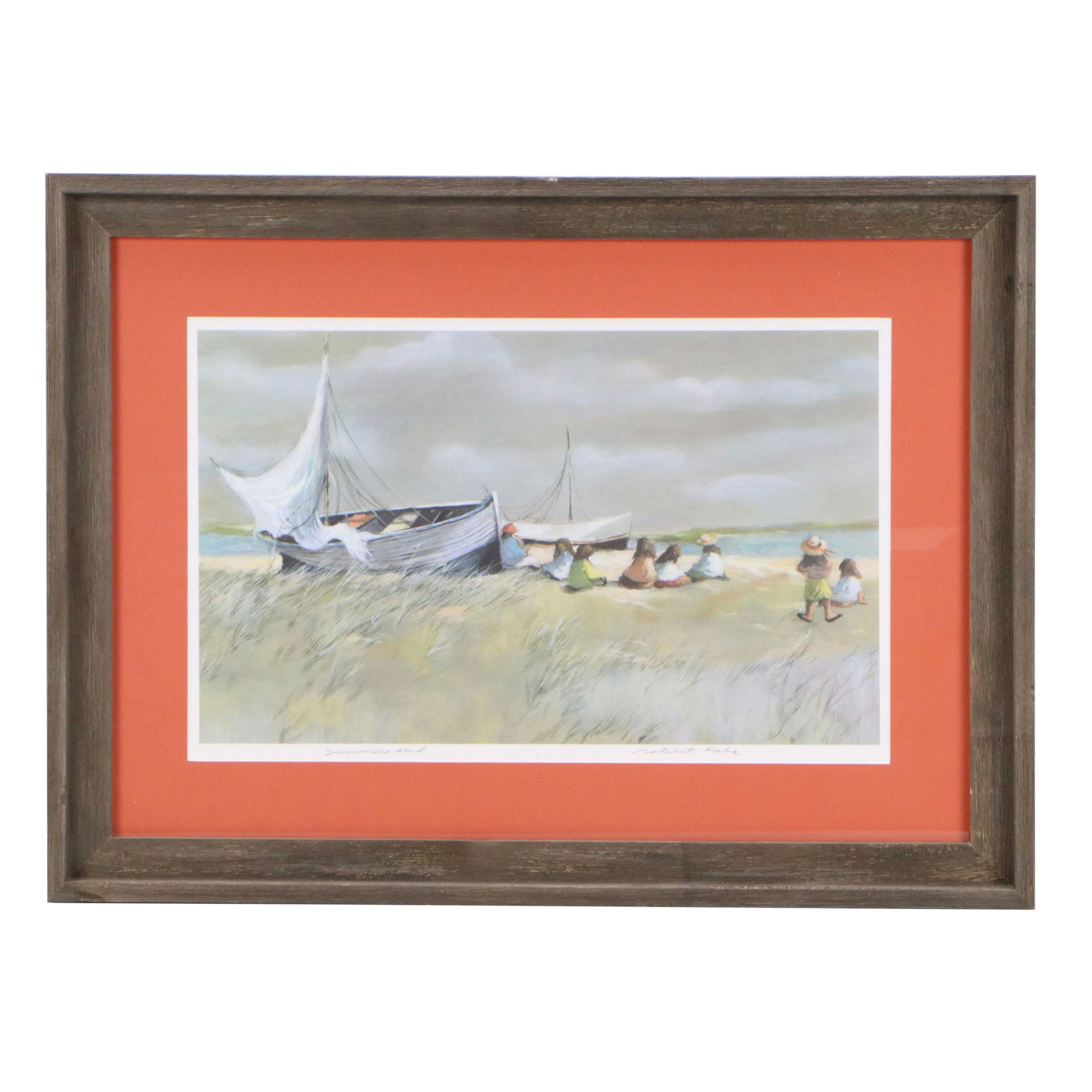 Robert Fabe Offset Lithograph "Summer's End"