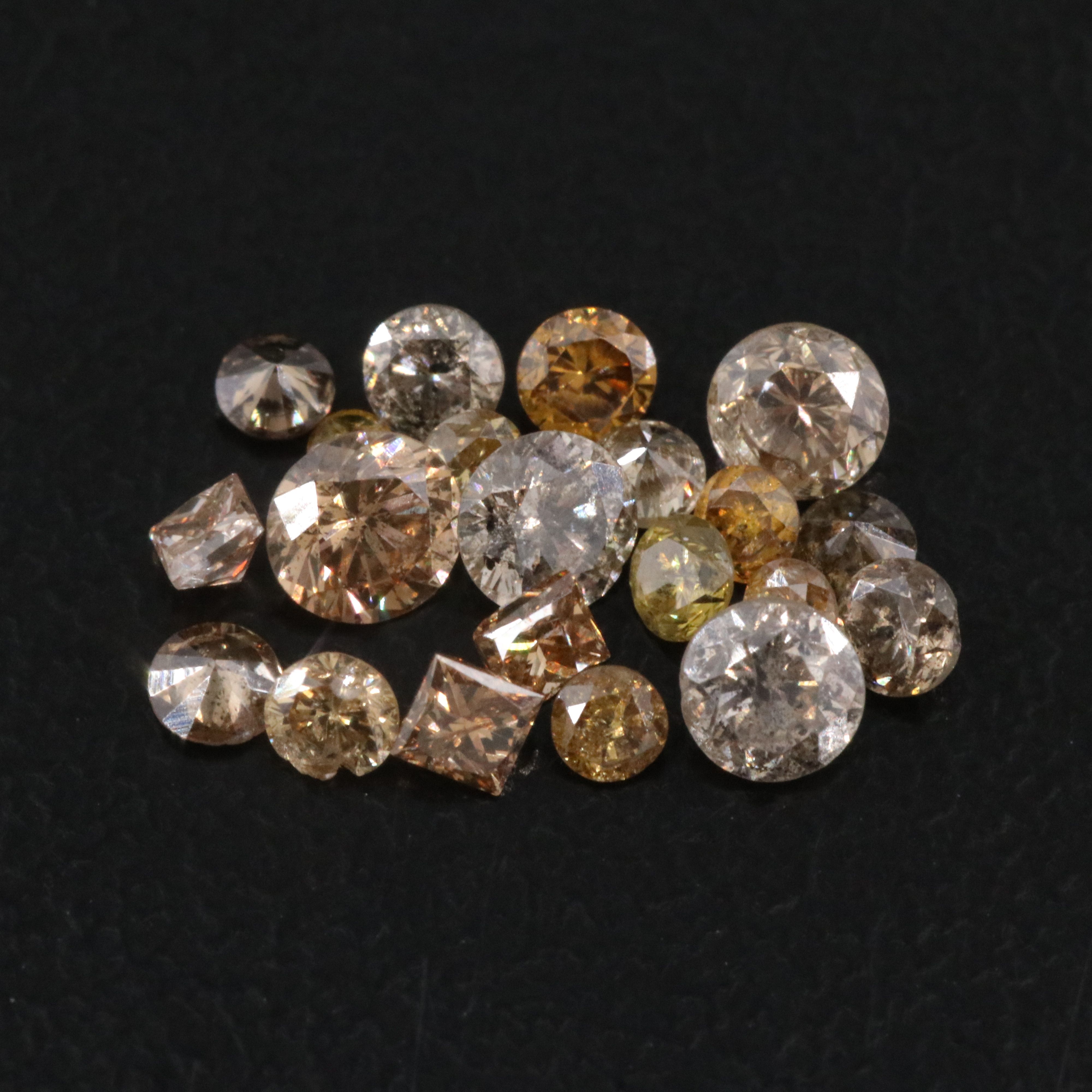 Loose 0.97 CTW Diamond Lot Including Fancy Yellow