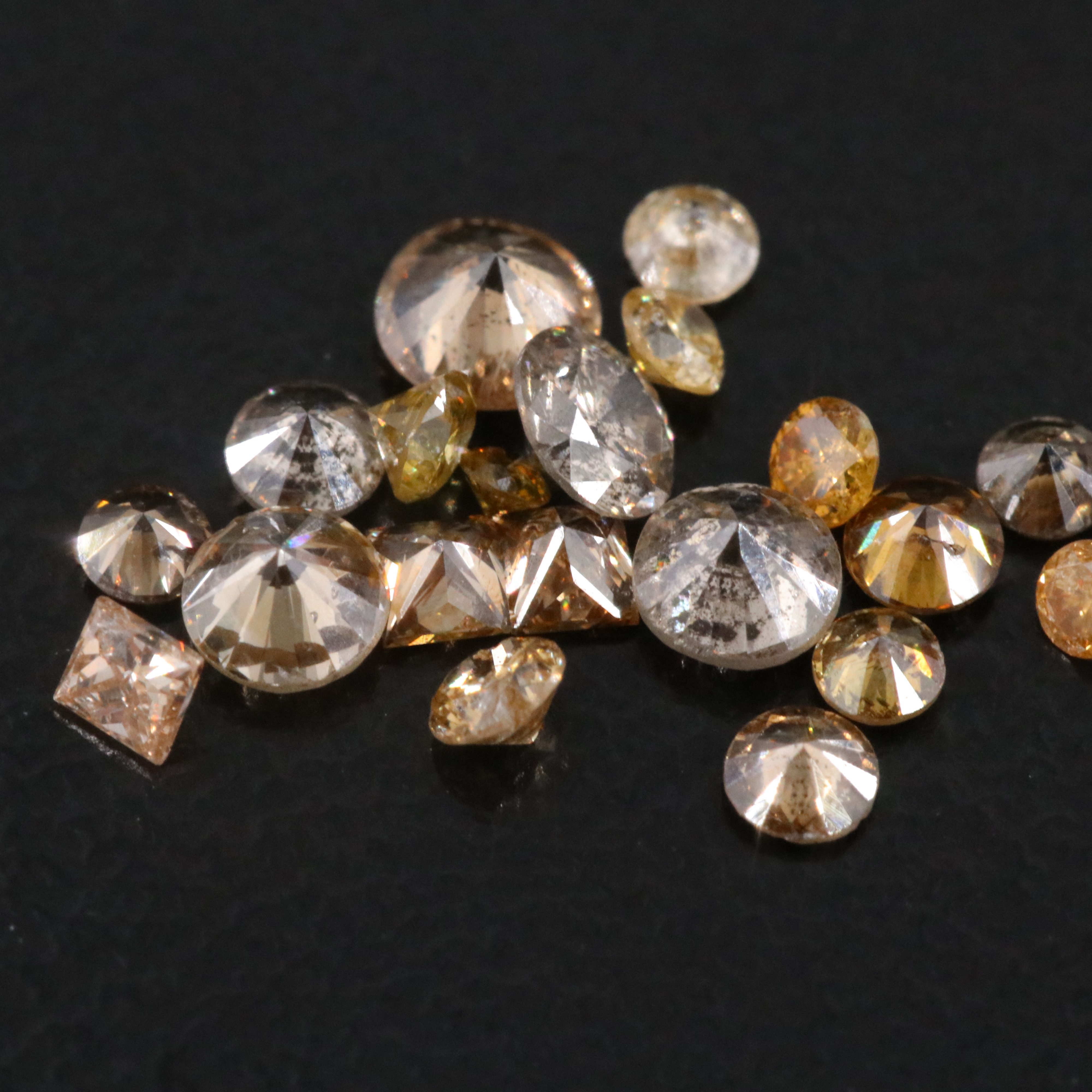 Loose 0.97 CTW Diamond Lot Including Fancy Yellow