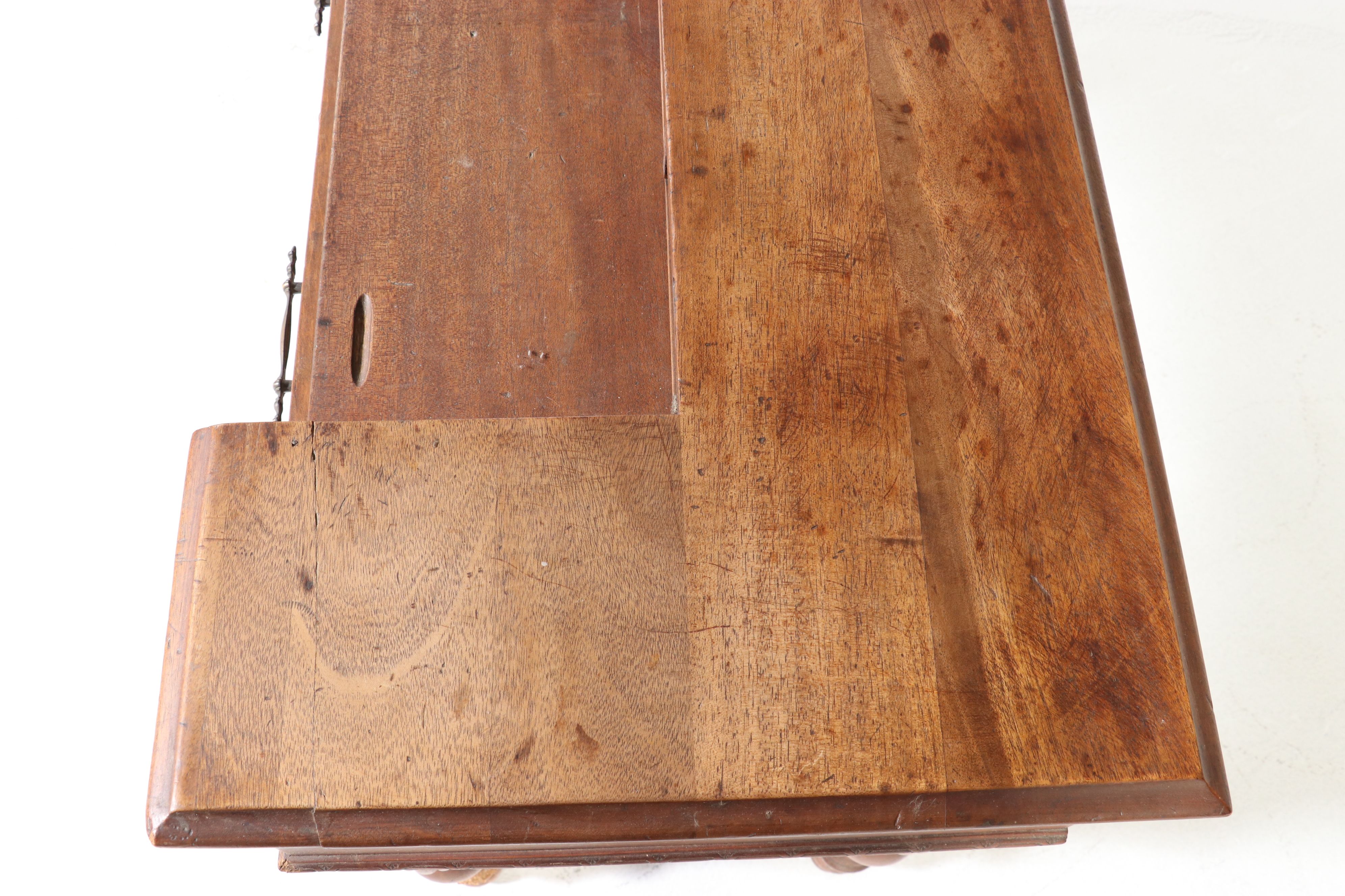 Colonial Revival Style Secretary Desk with Sheraton Style Chair, 20th Century