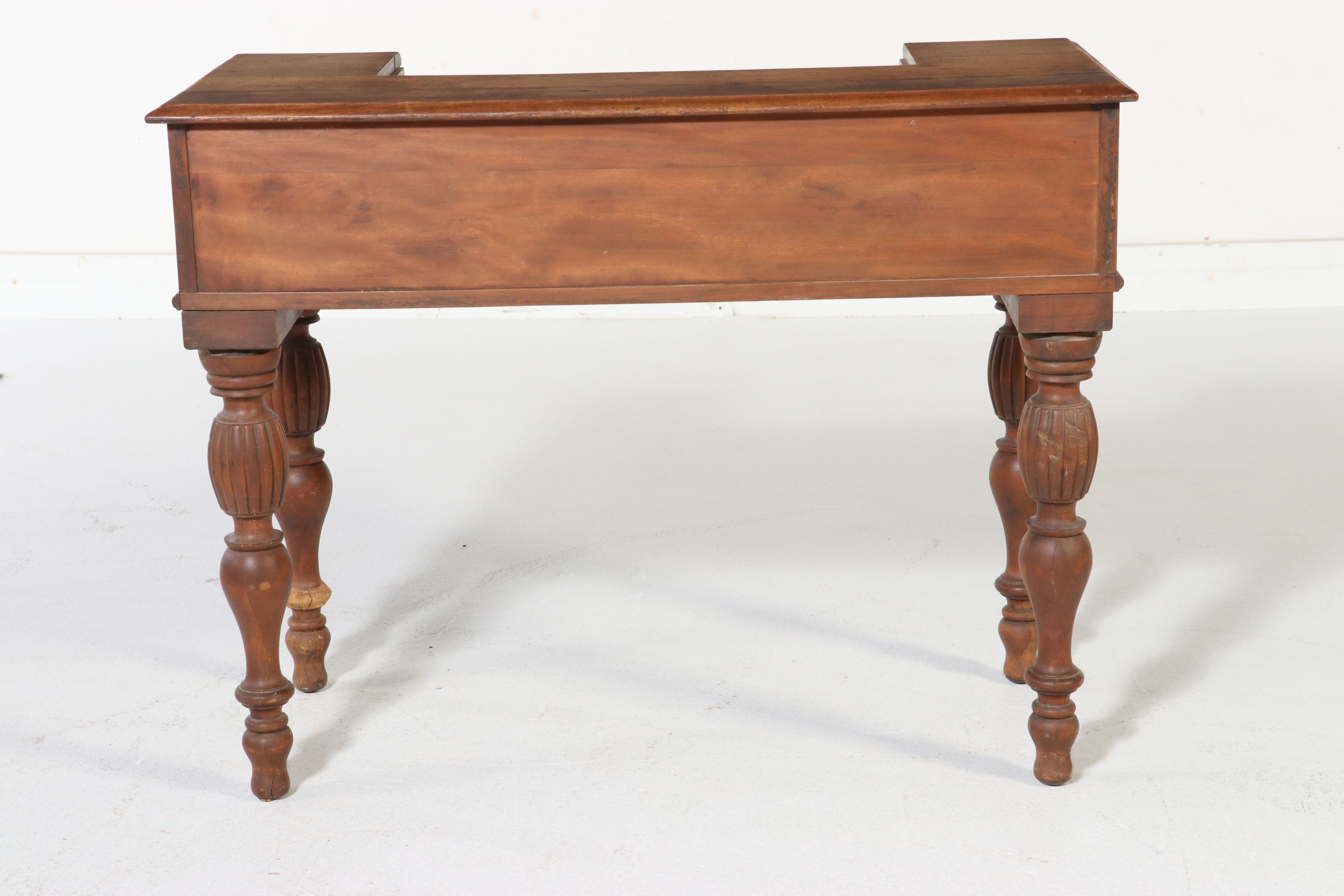 Colonial Revival Style Secretary Desk with Sheraton Style Chair, 20th Century