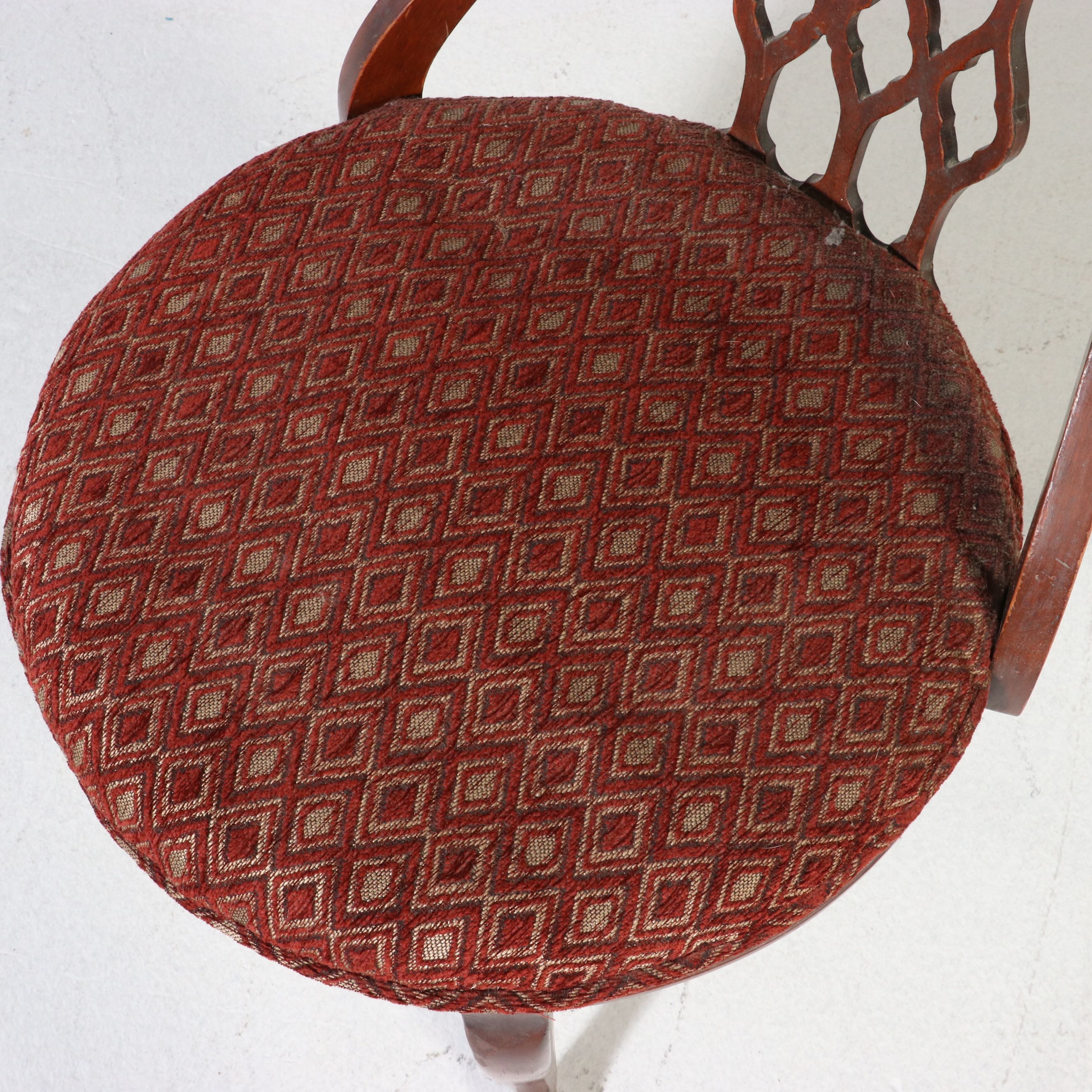 Colonial Revival Style Secretary Desk with Sheraton Style Chair, 20th Century