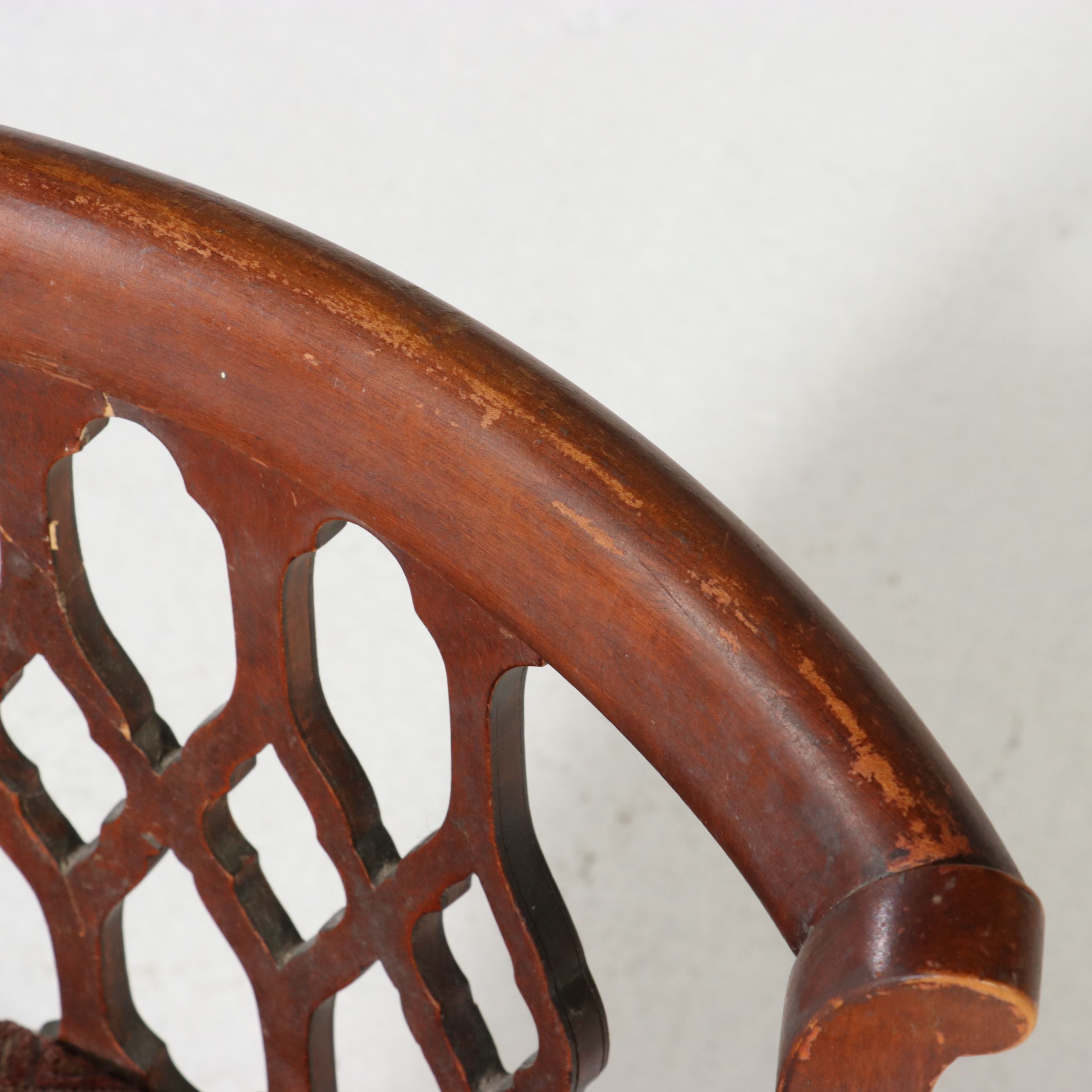 Colonial Revival Style Secretary Desk with Sheraton Style Chair, 20th Century