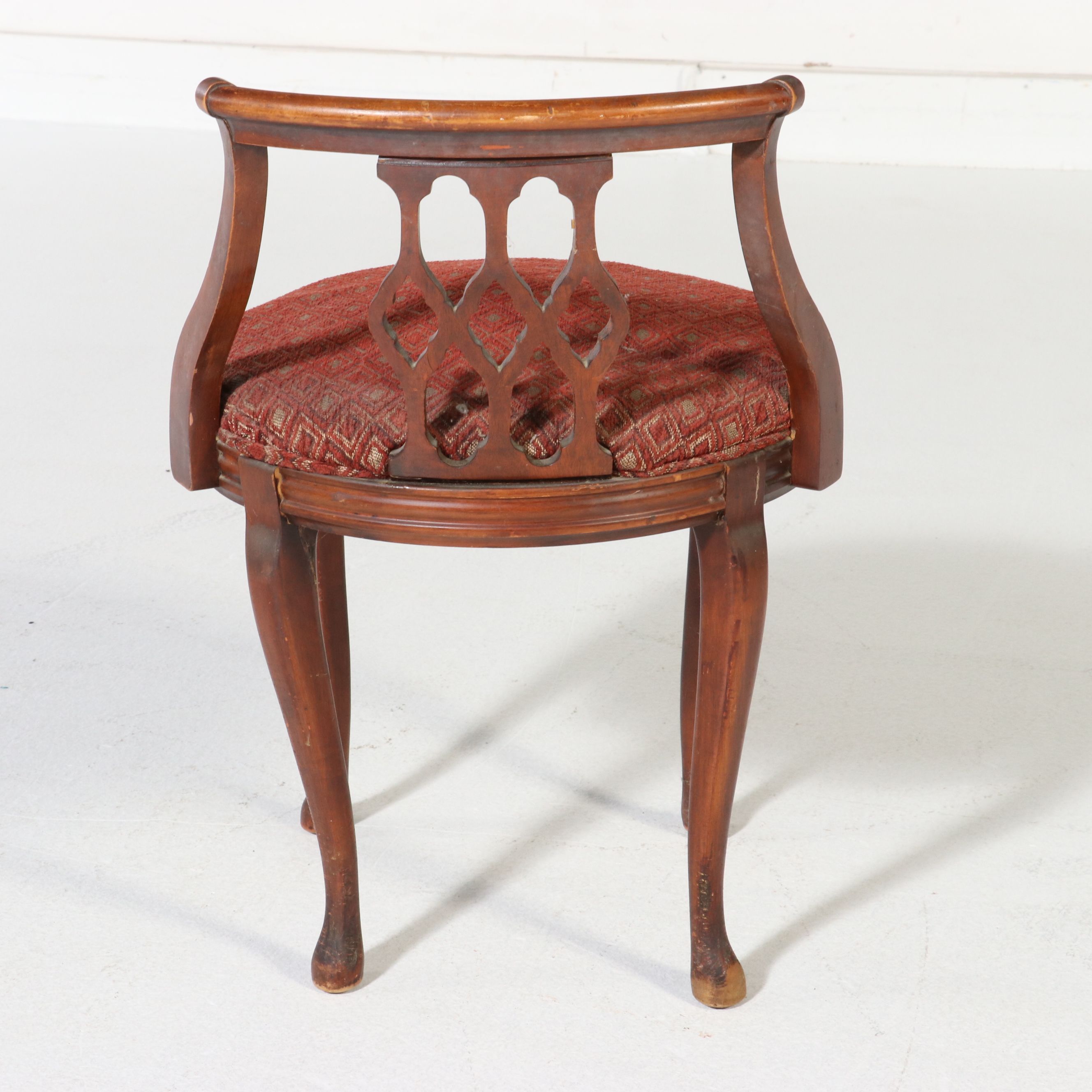 Colonial Revival Style Secretary Desk with Sheraton Style Chair, 20th Century