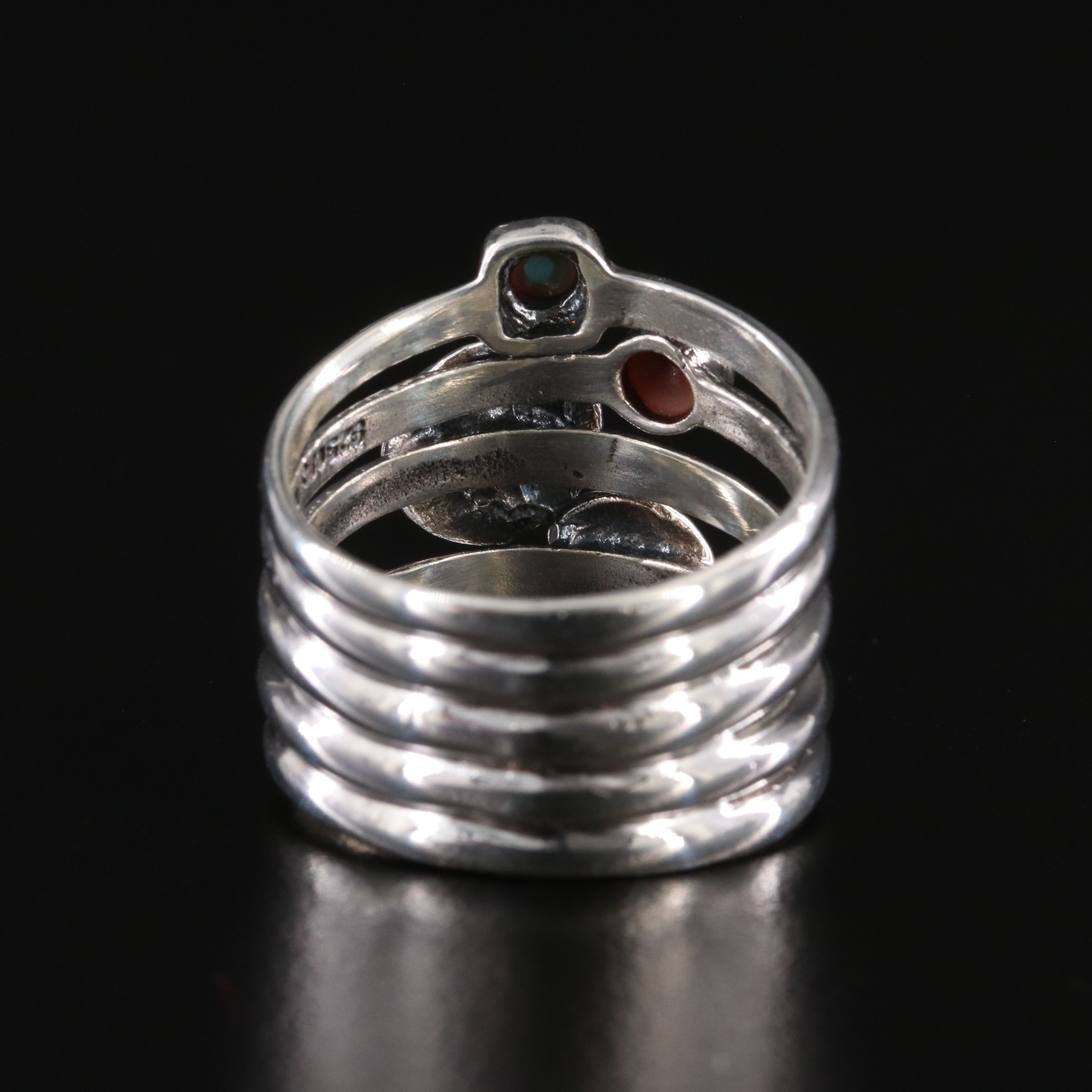 Sterling Tiger's Eye and Turquoise Ring