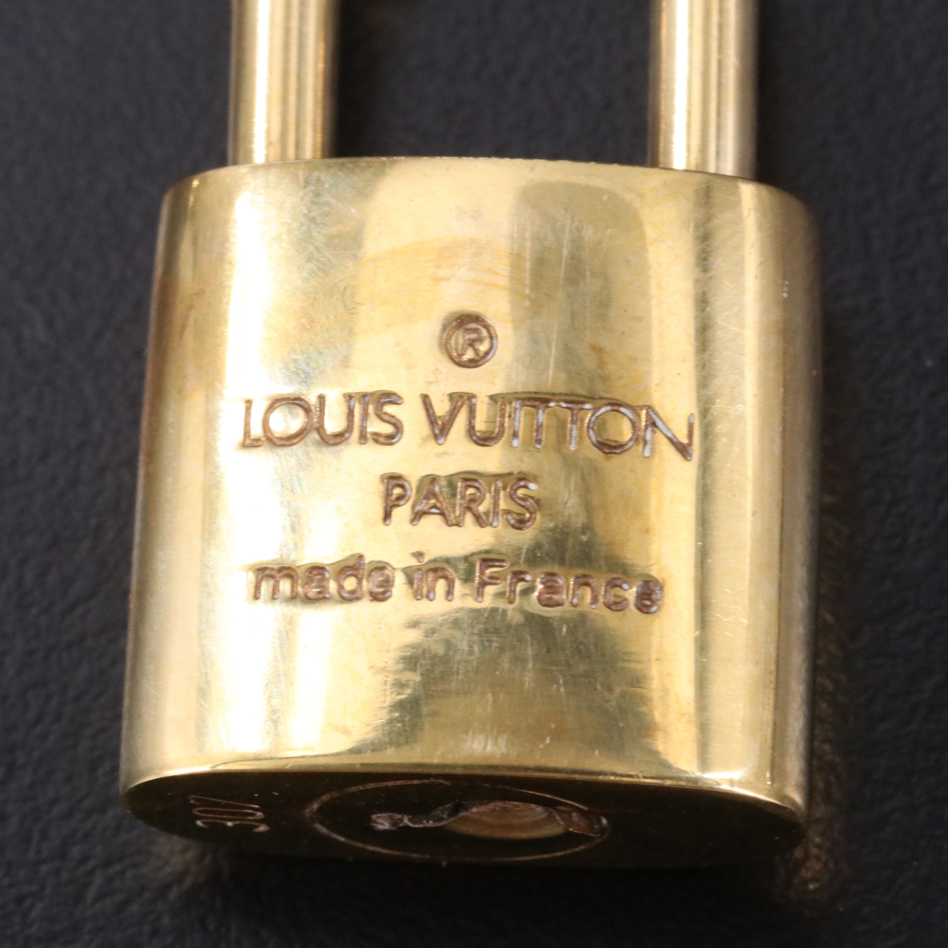 Louis Vuitton Brass Padlock and Key