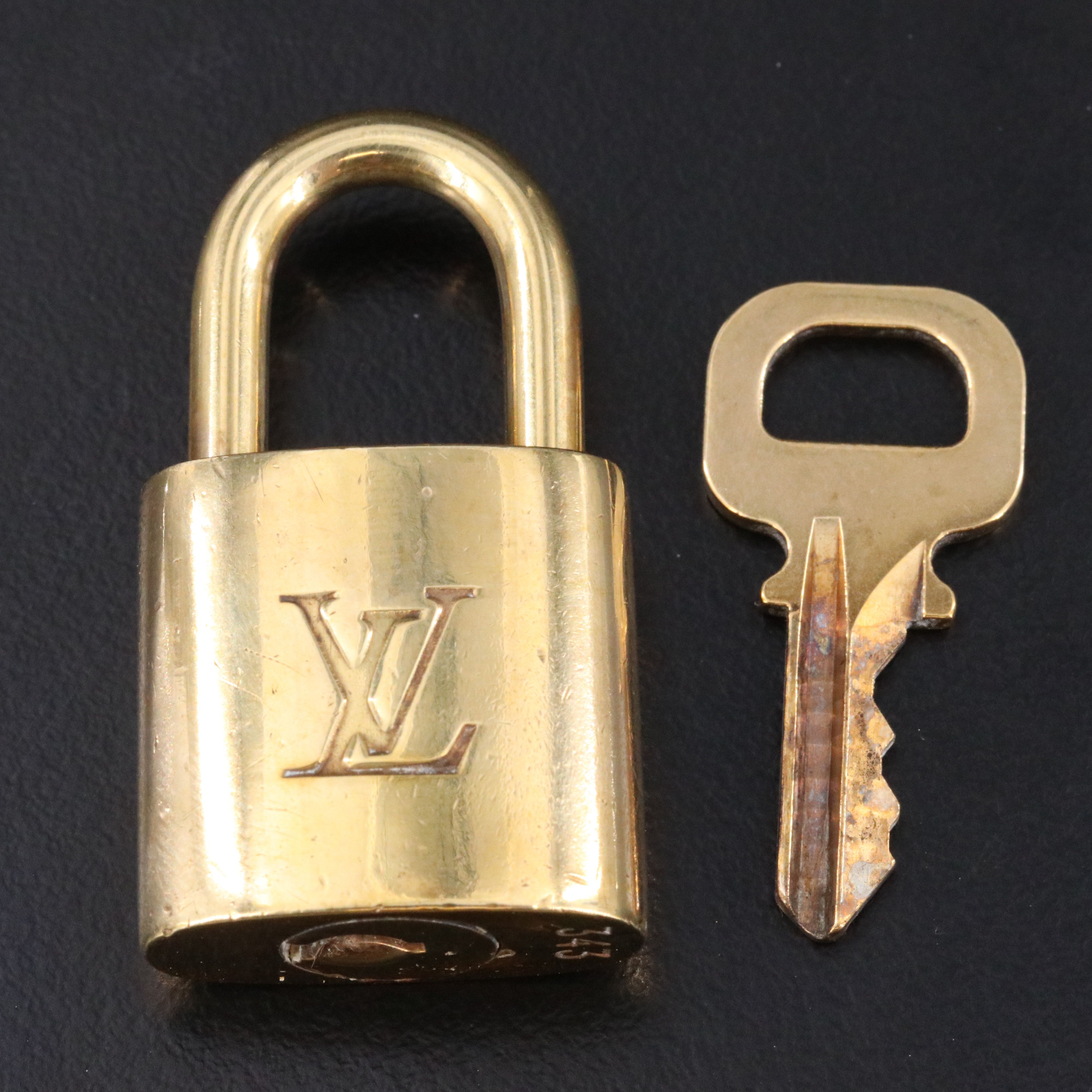 Louis Vuitton Brass Padlock and Key