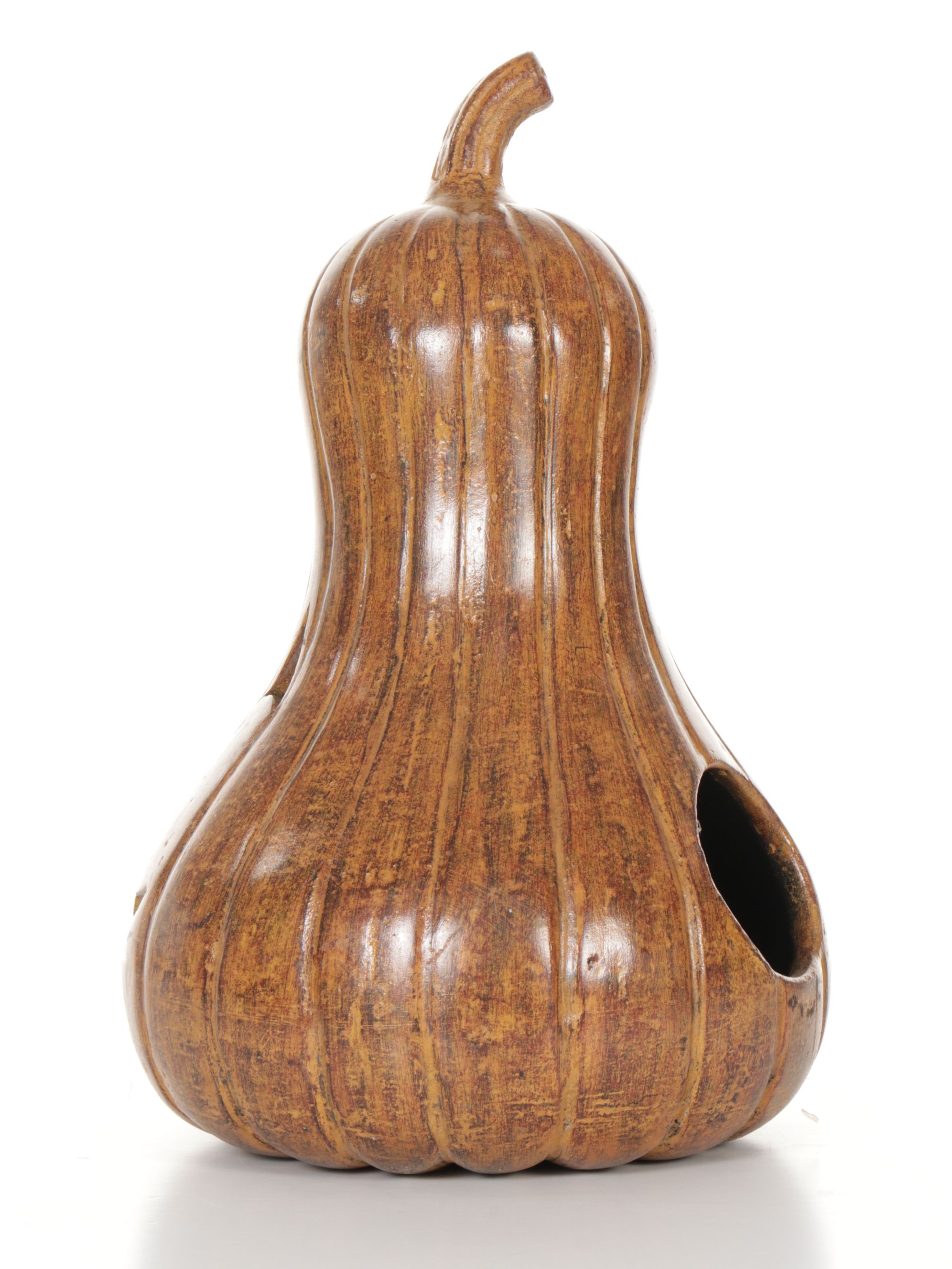 Ceramic Jack-O-Lantern Candle Holder & Statue