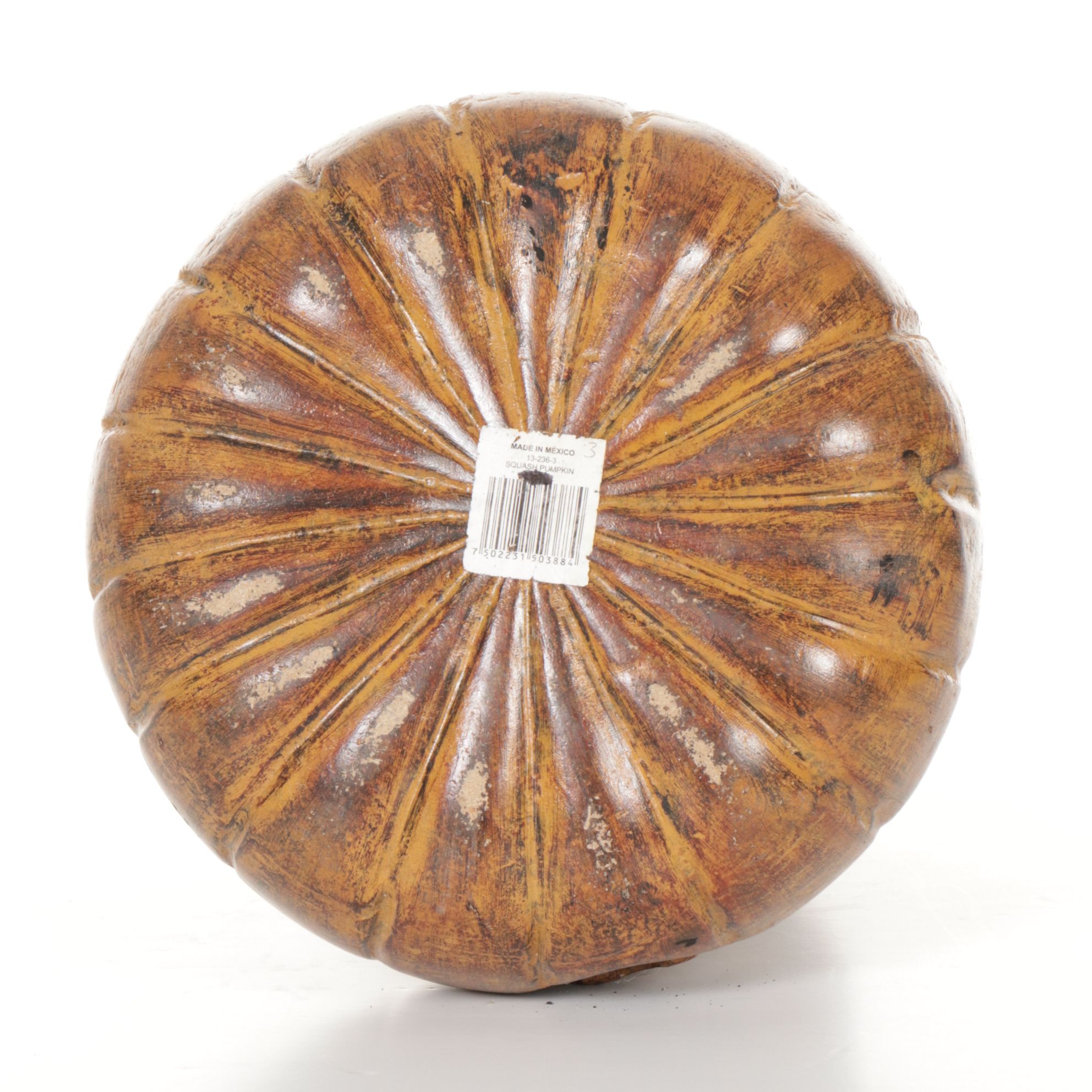 Ceramic Jack-O-Lantern Candle Holder & Statue