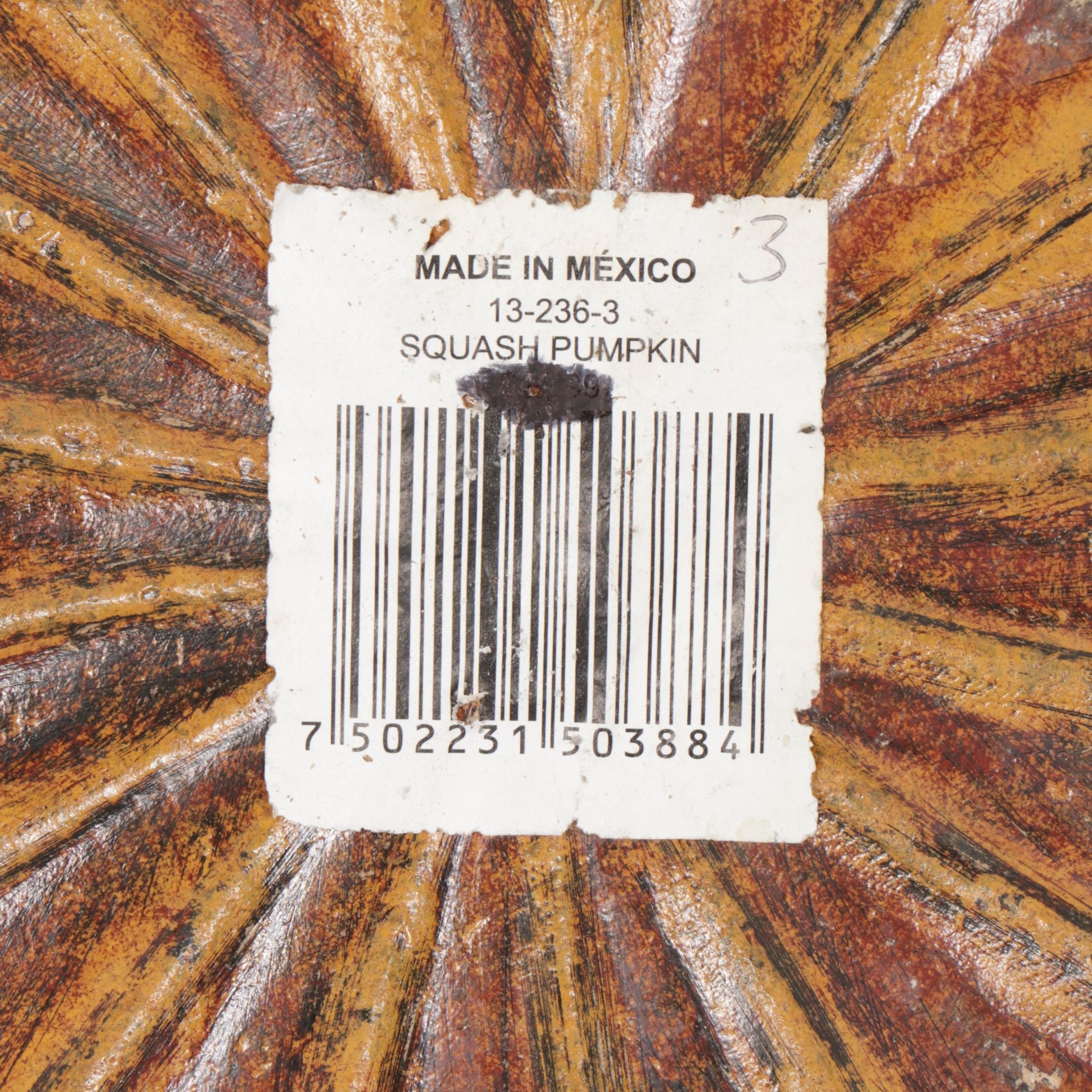 Ceramic Jack-O-Lantern Candle Holder & Statue