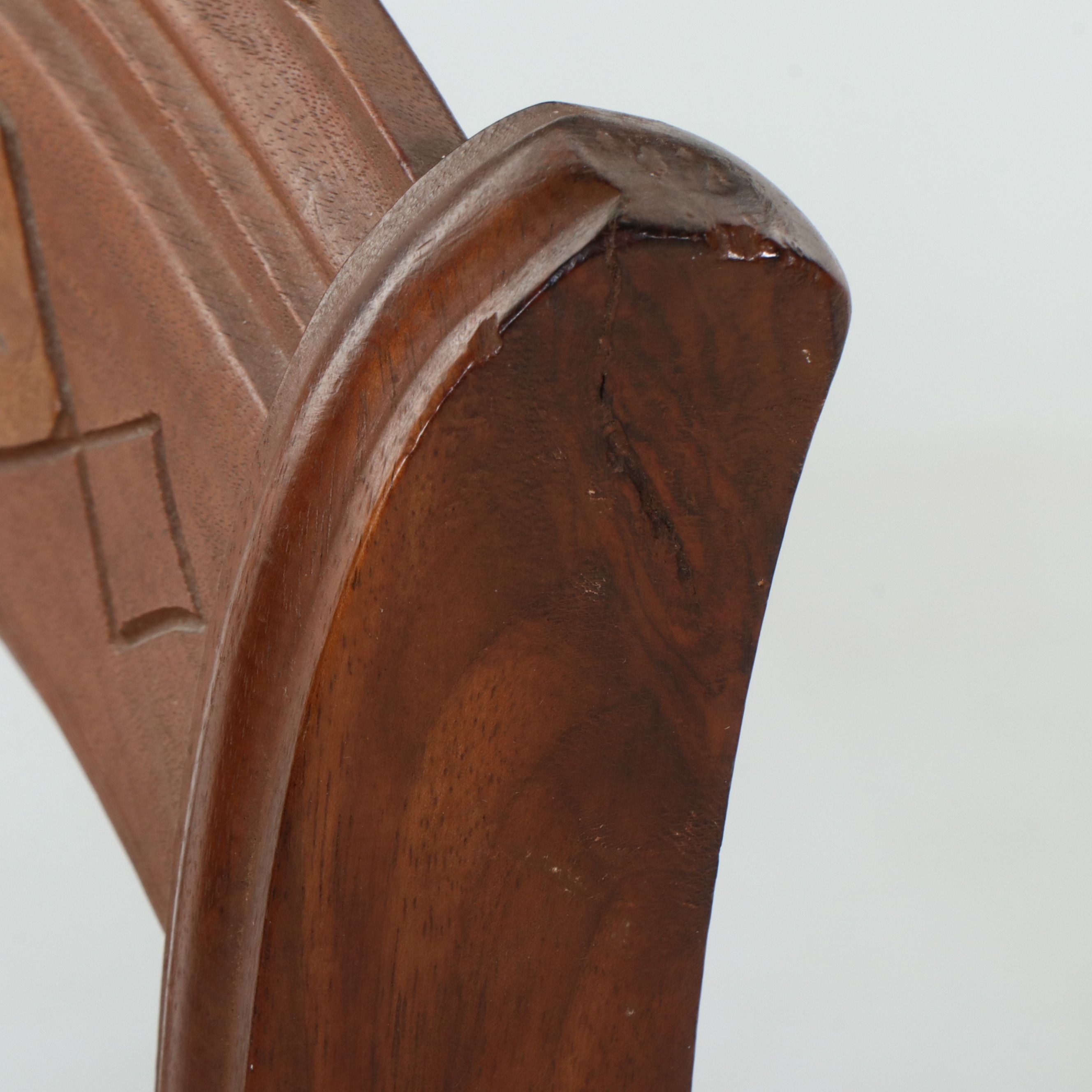 Three Continental Style Ladder-Back Armchairs with Needlepoint Seats, 20th C.