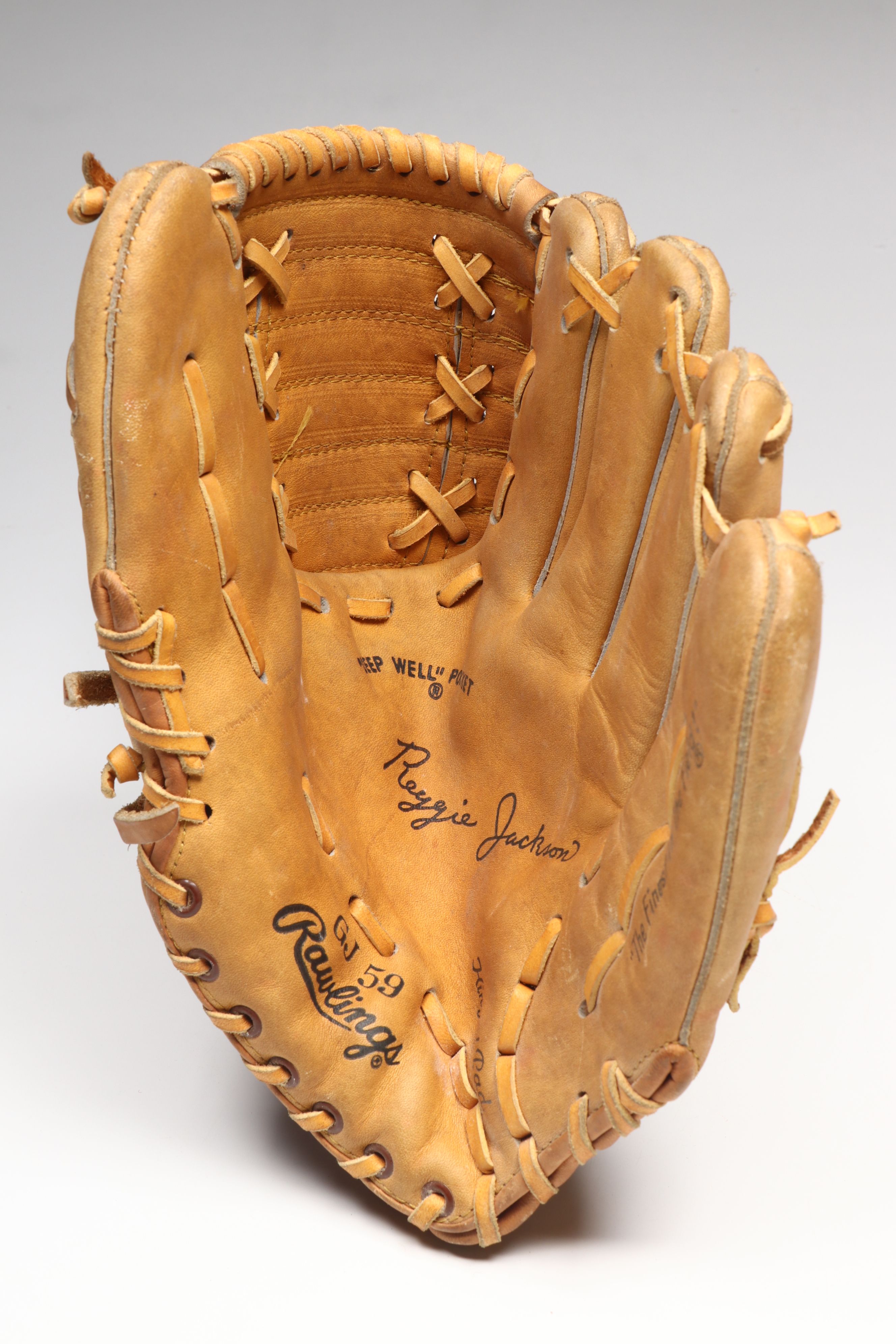 Rawlings Reggie Jackson Signature Baseball Glove with More Baseball Collectibles