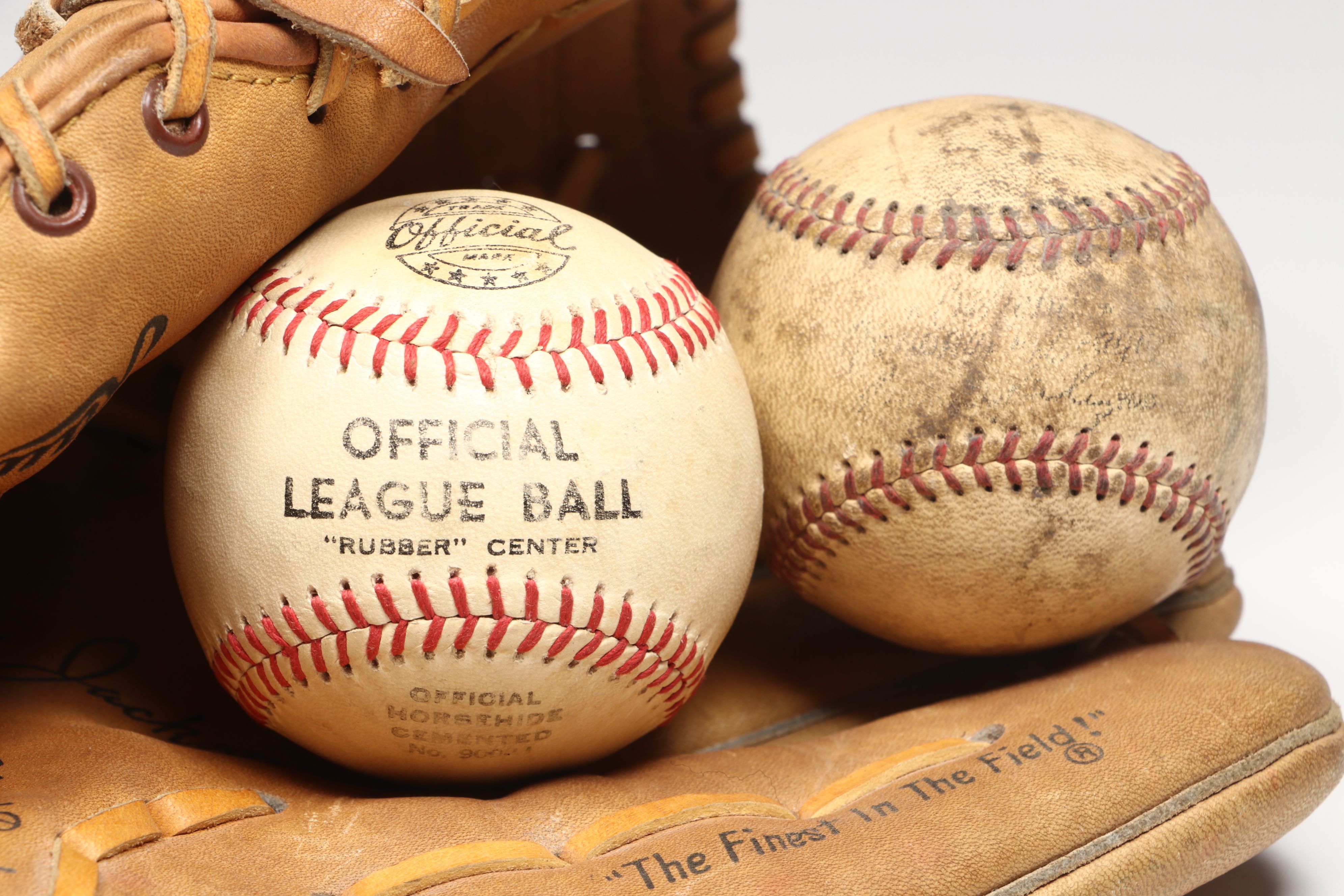 Rawlings Reggie Jackson Signature Baseball Glove with More Baseball Collectibles