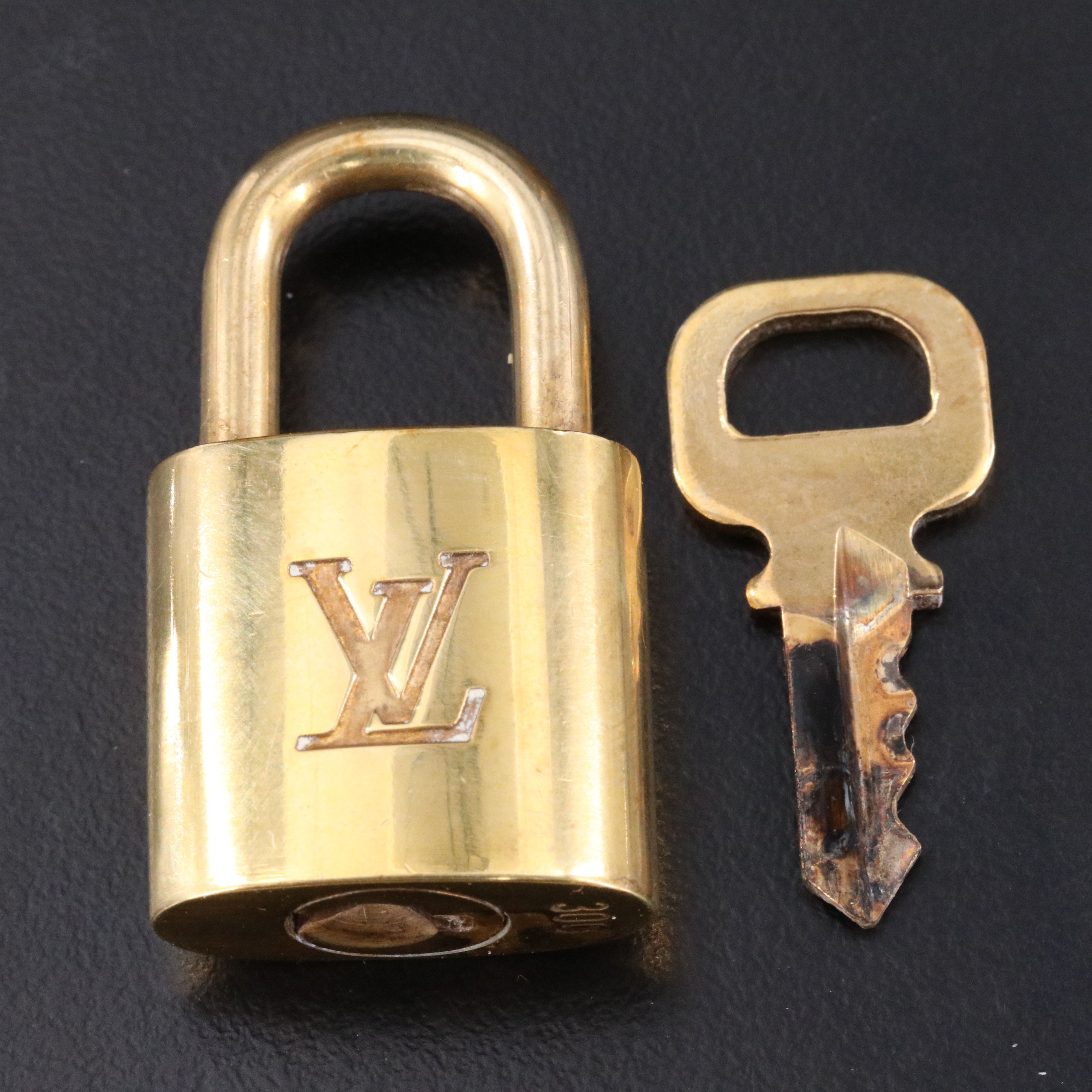 Louis Vuitton Brass Padlock and Key