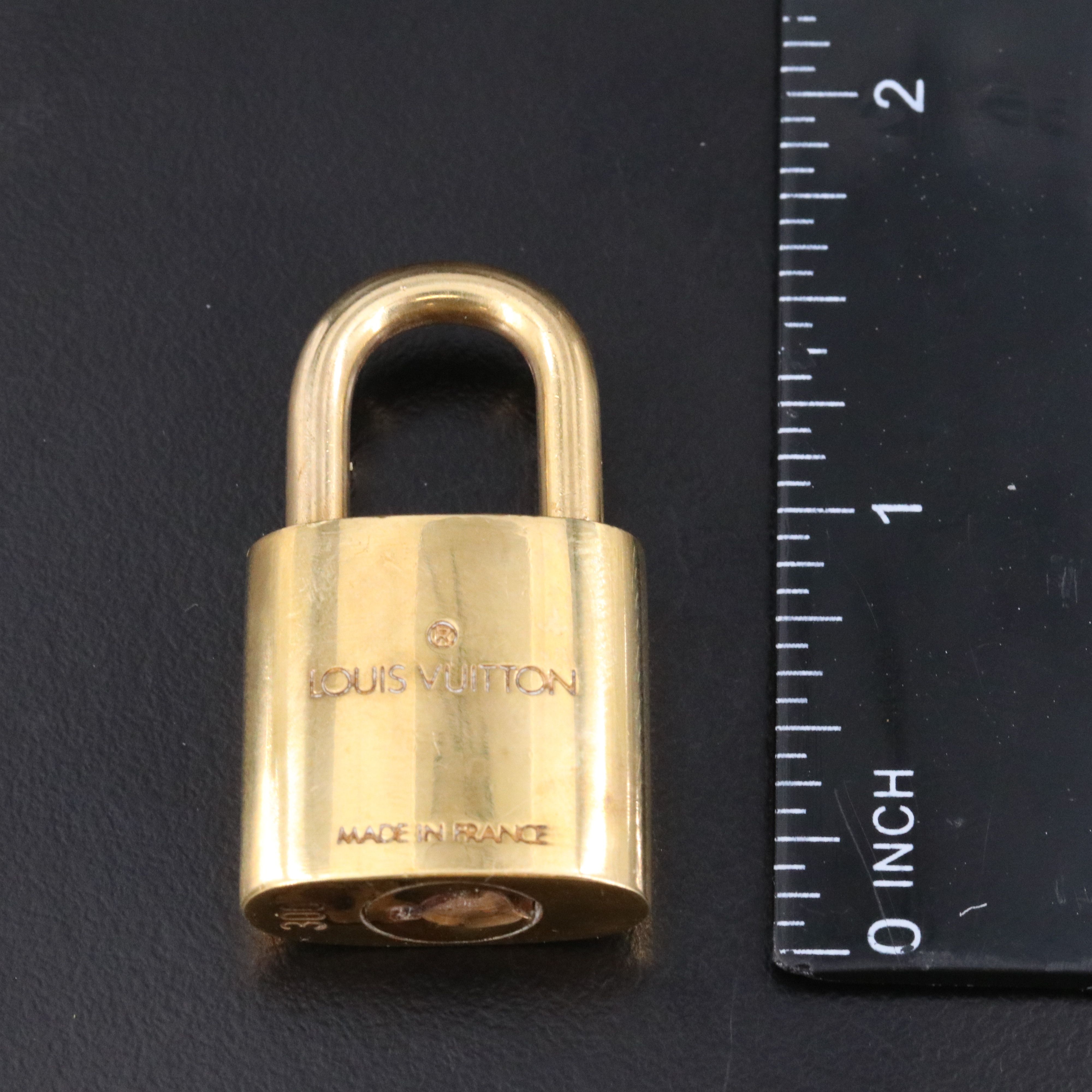 Louis Vuitton Brass Padlock and Key