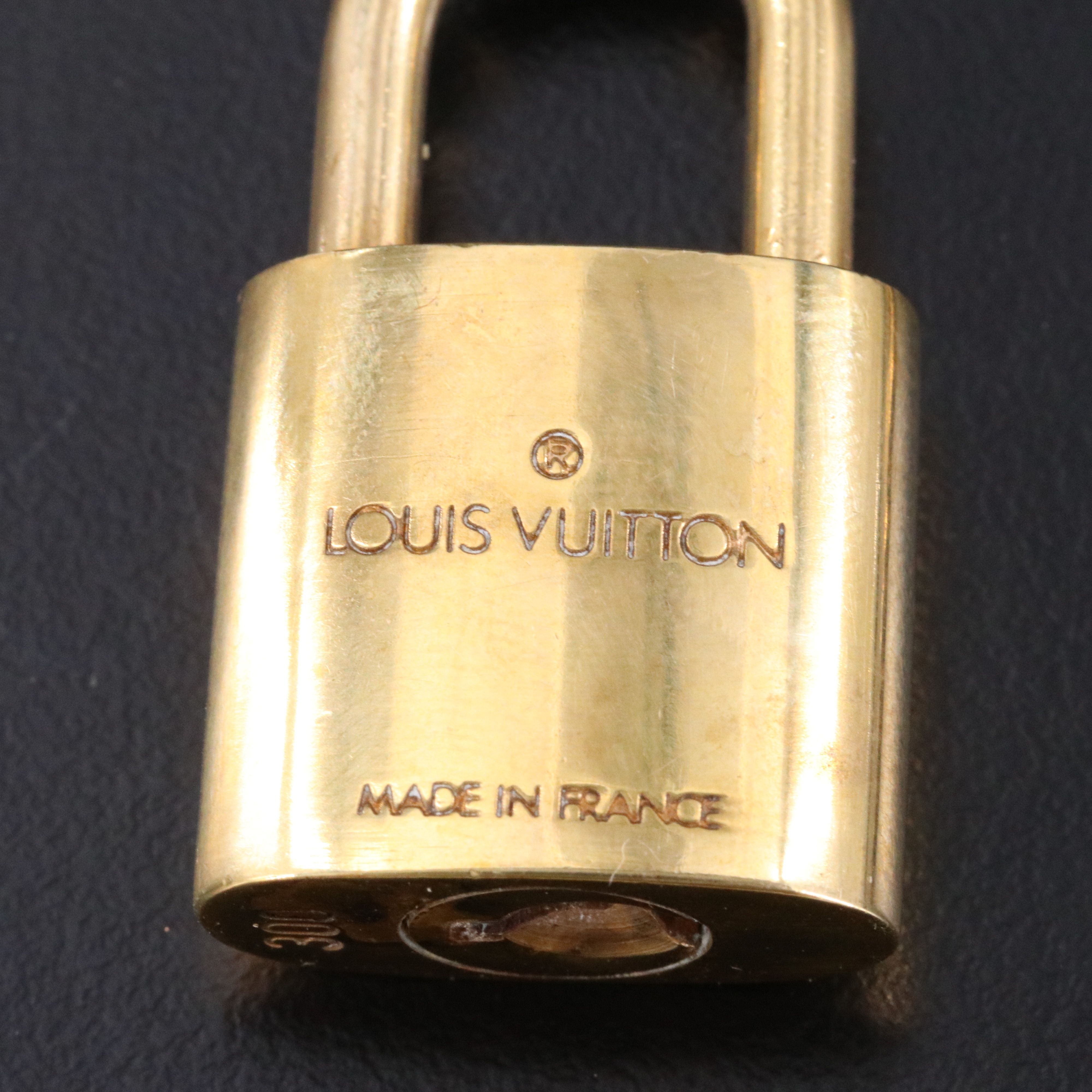 Louis Vuitton Brass Padlock and Key