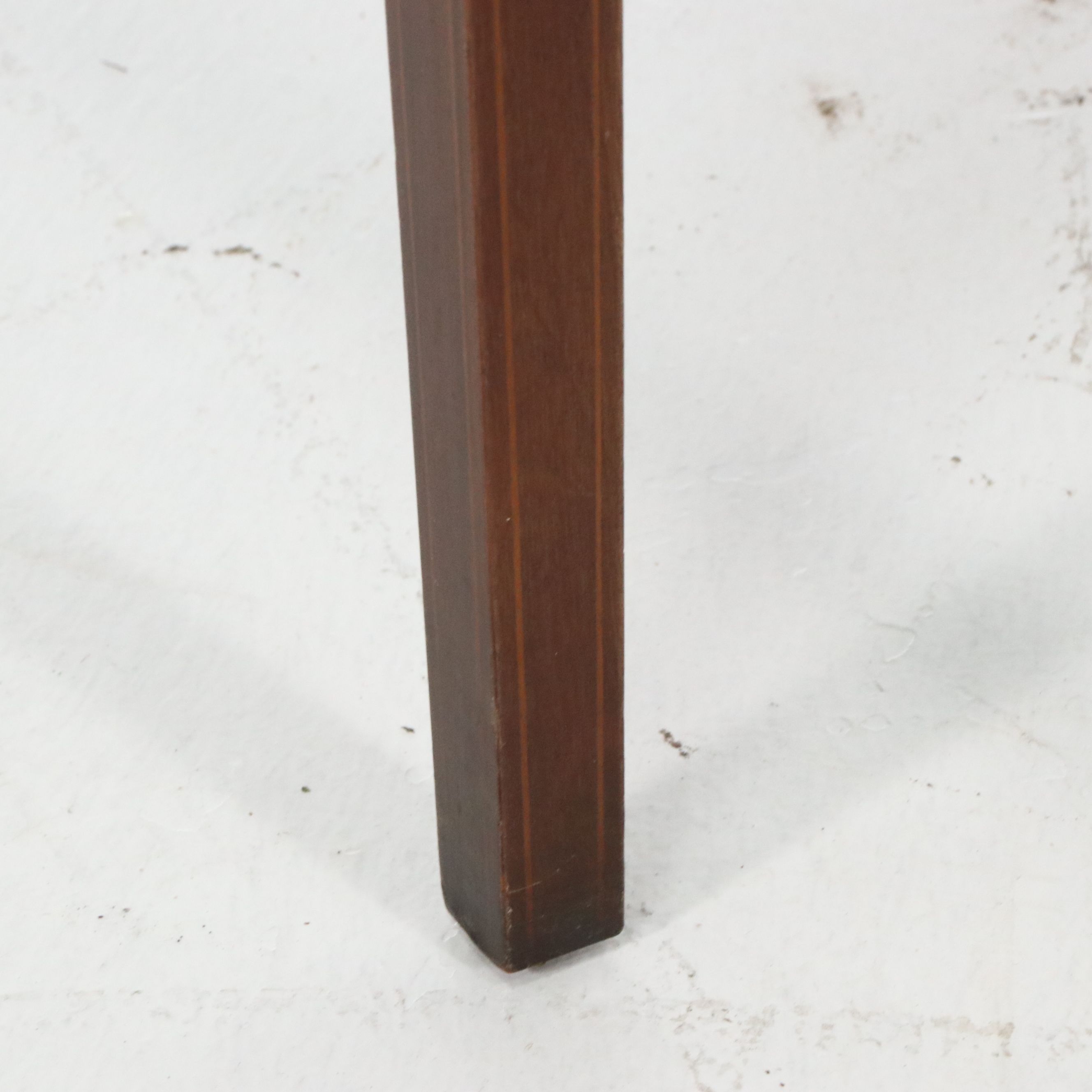 Imperial Furniture Co. Hepplewhite Style Mahogany Demilune Games Table